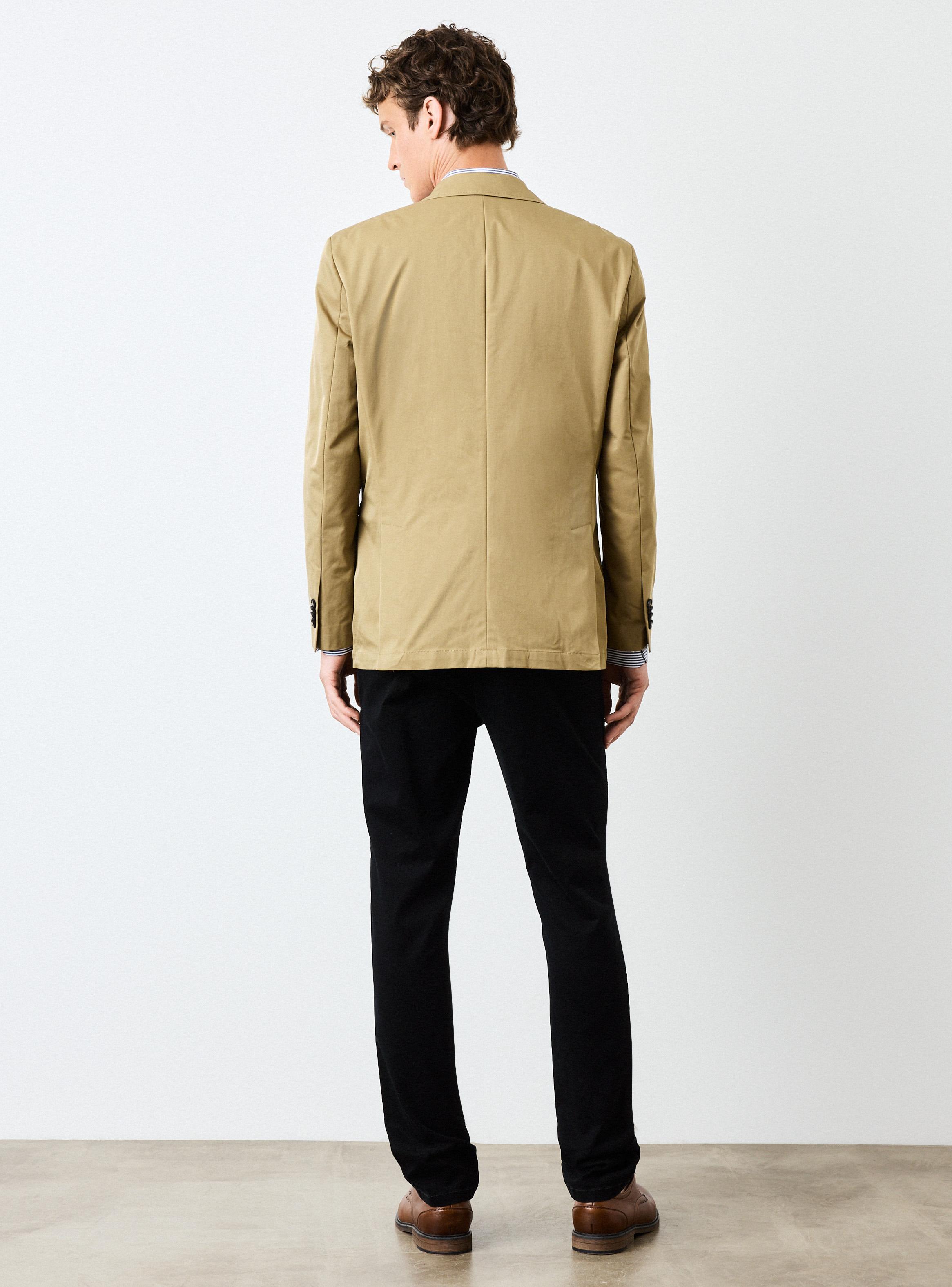Vestón Recto Slim Fantasía Gabardina-5