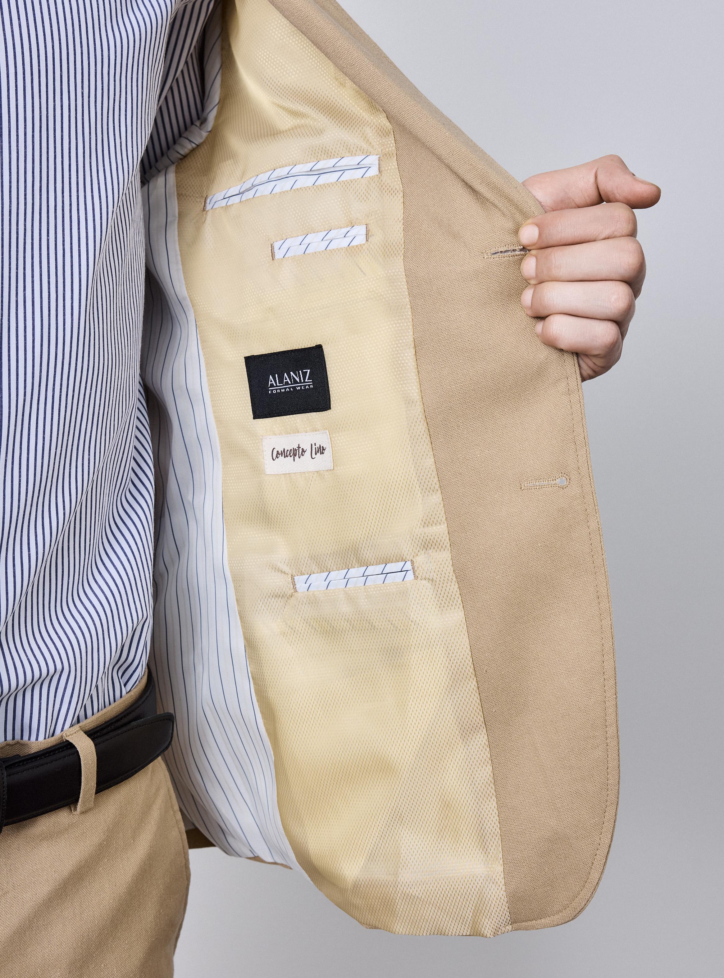 Traje Recto Slim Fit con Lino-2