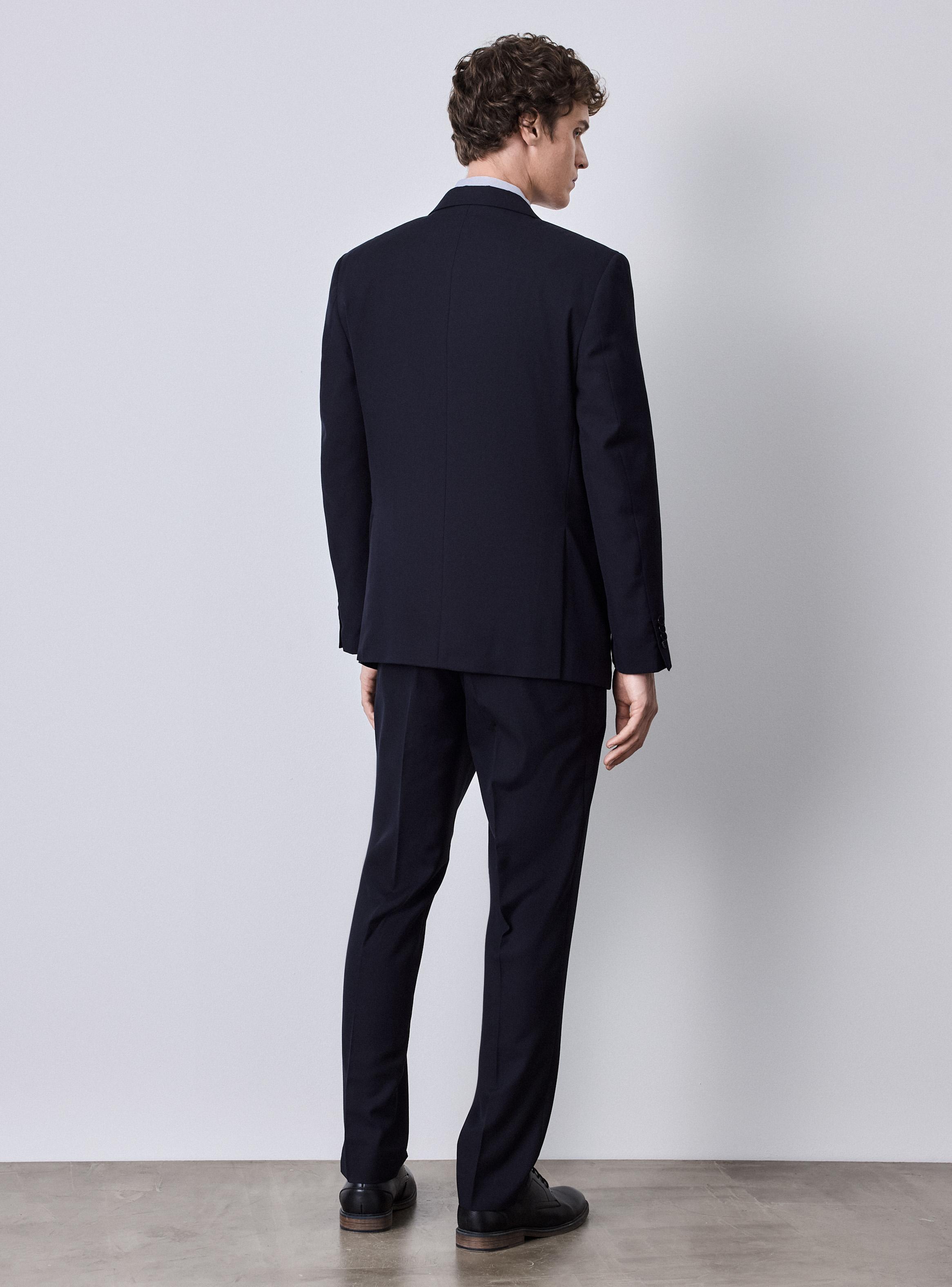 Traje Recto Slim Fit Lisos-5
