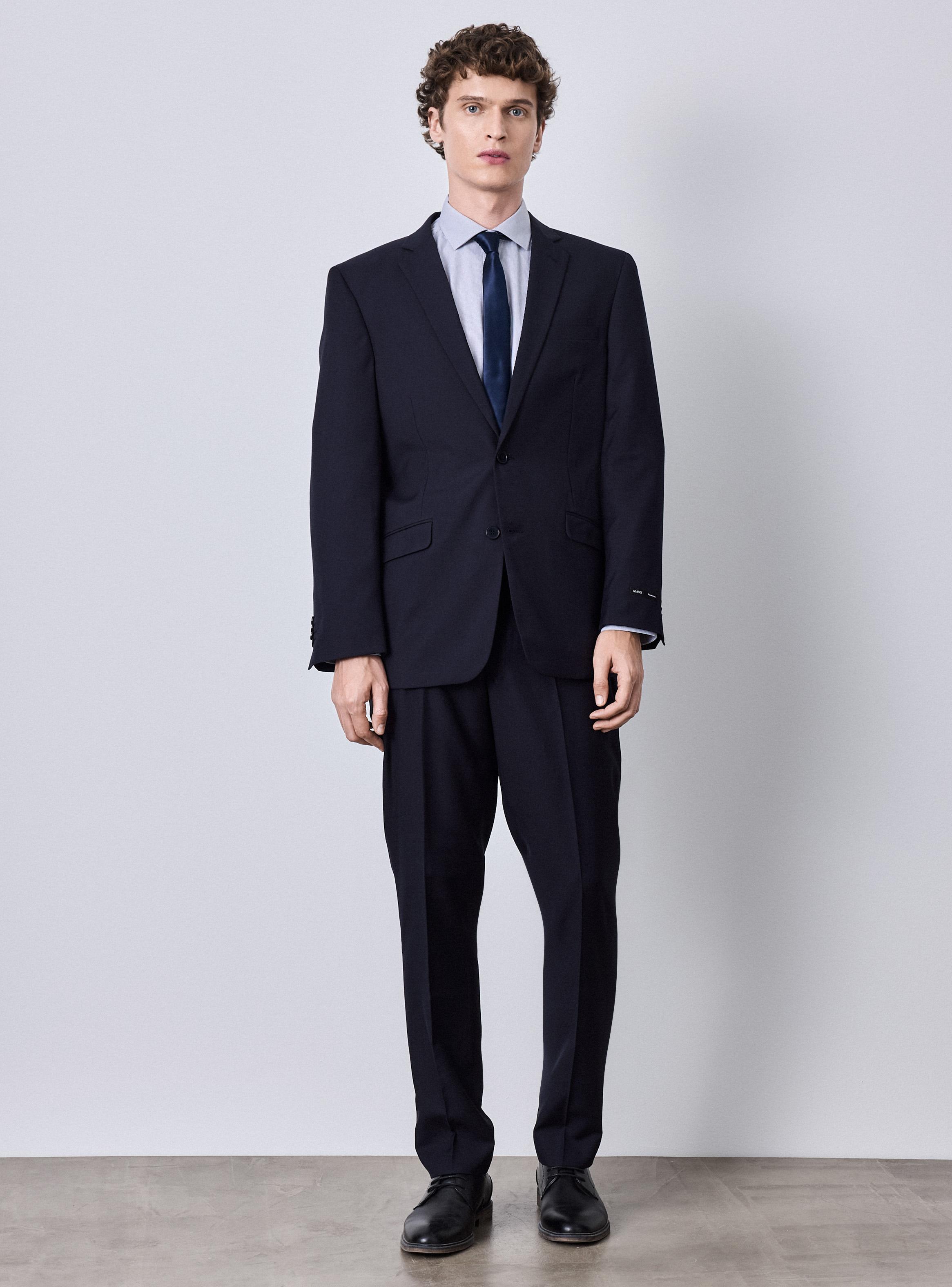 Traje Recto Slim Fit Lisos-4