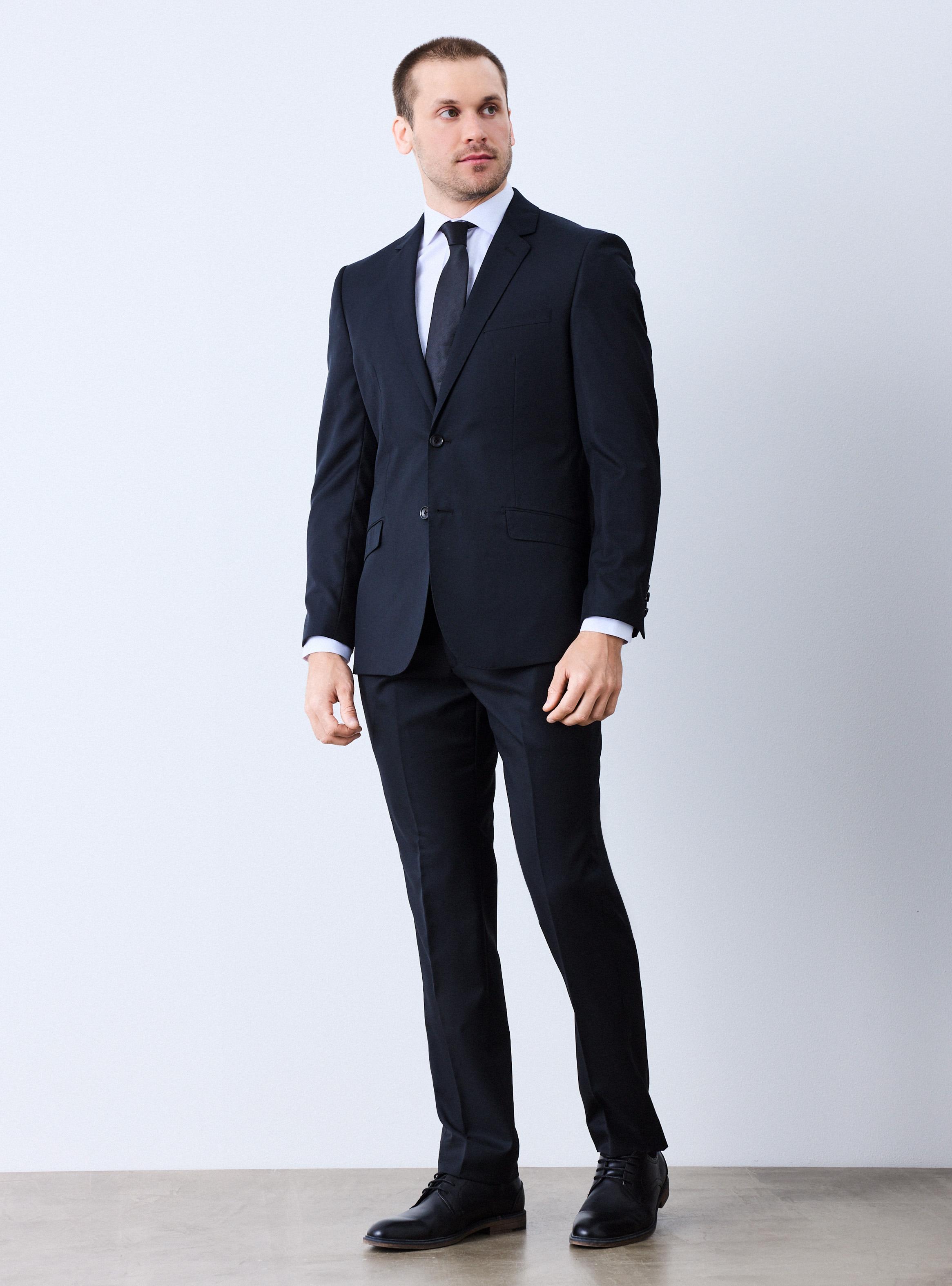 Traje Recto Slim Fit Lana-4