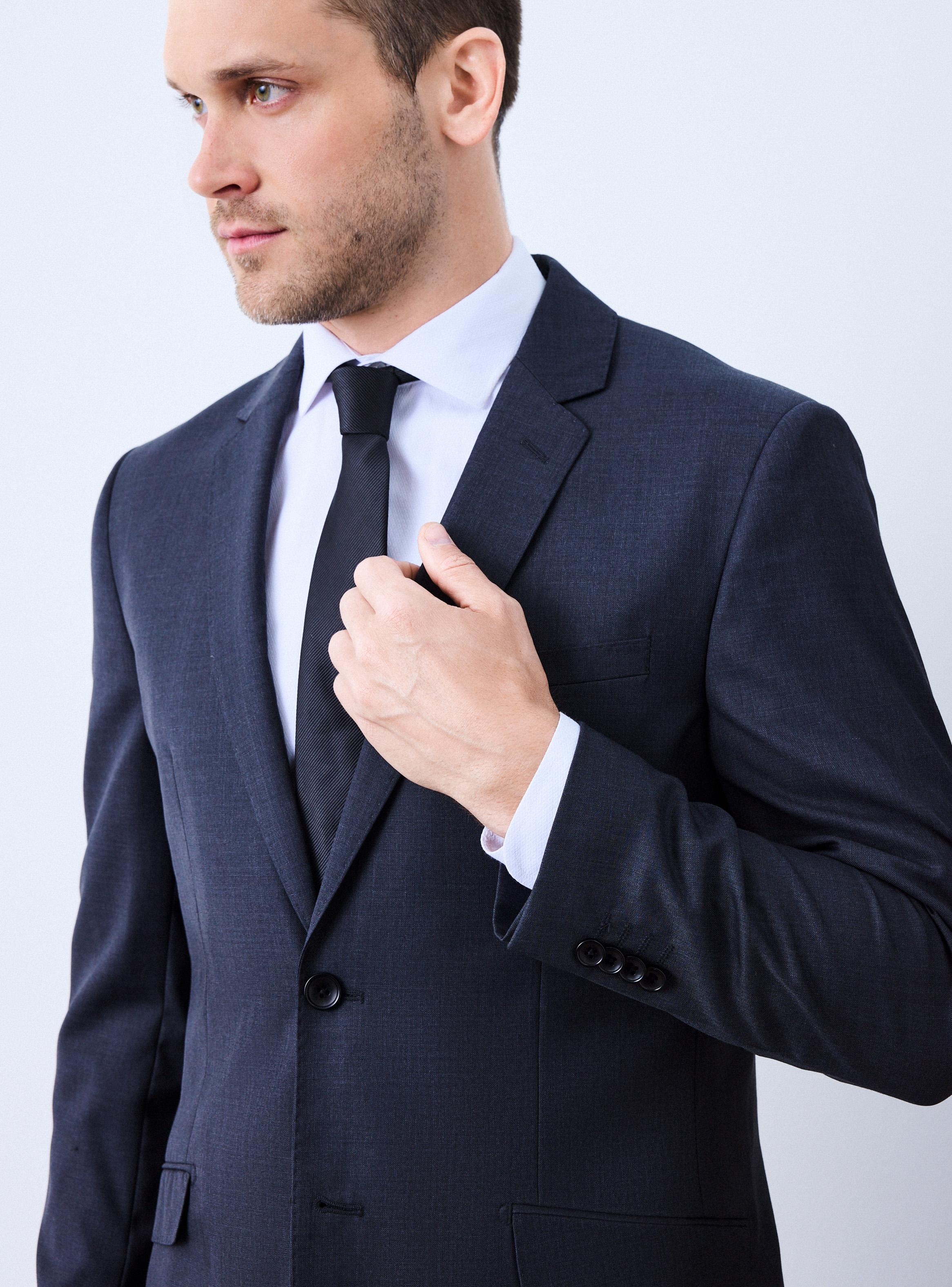 Traje Recto Slim Fit de Lana-3