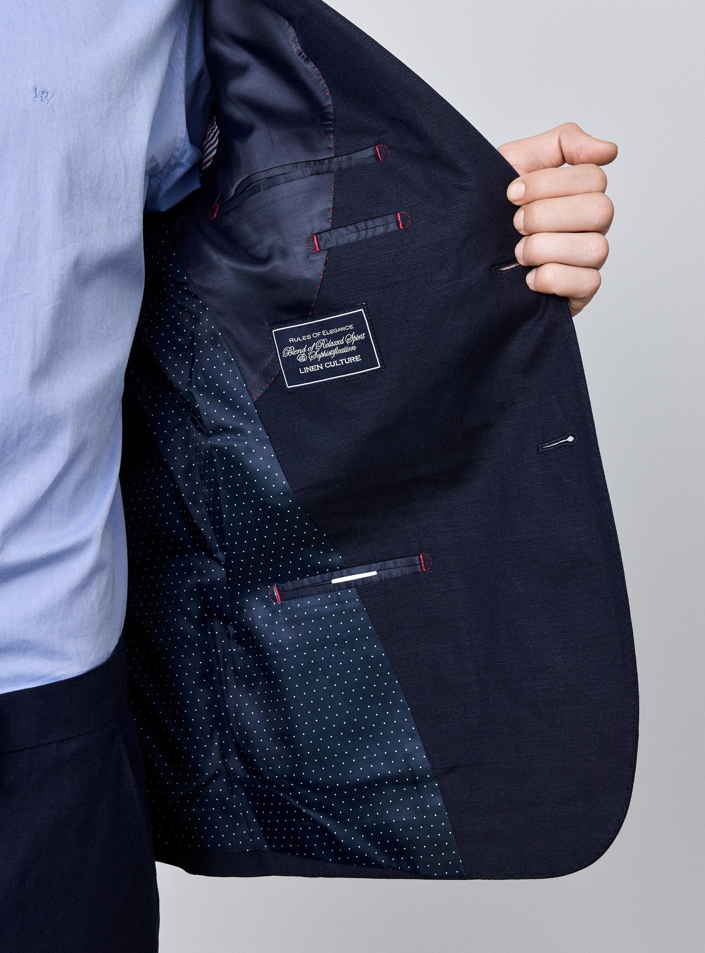 Vestón Recto Lino Natural-2