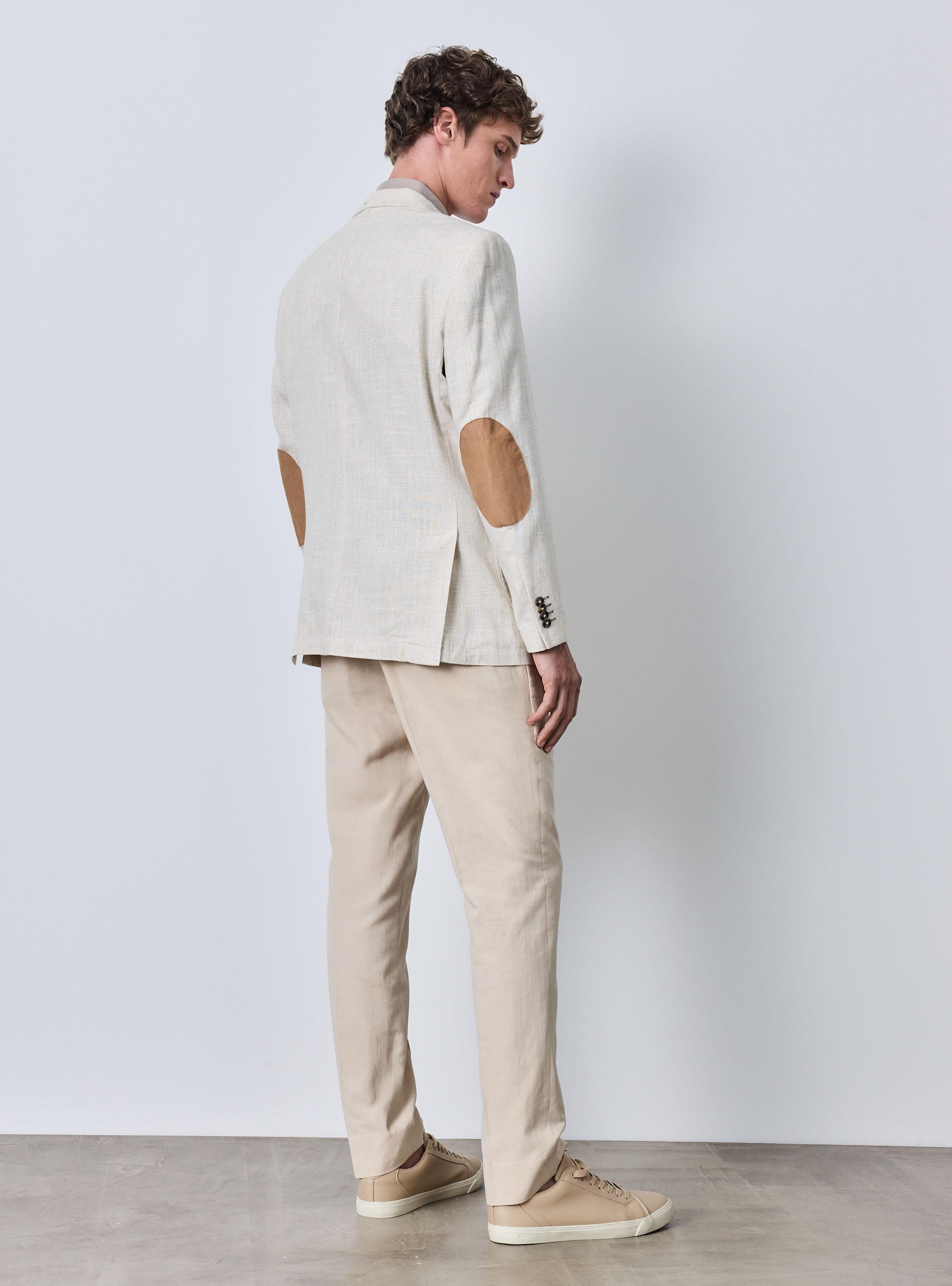 Vestón Recto Slim Fit con Lino-5