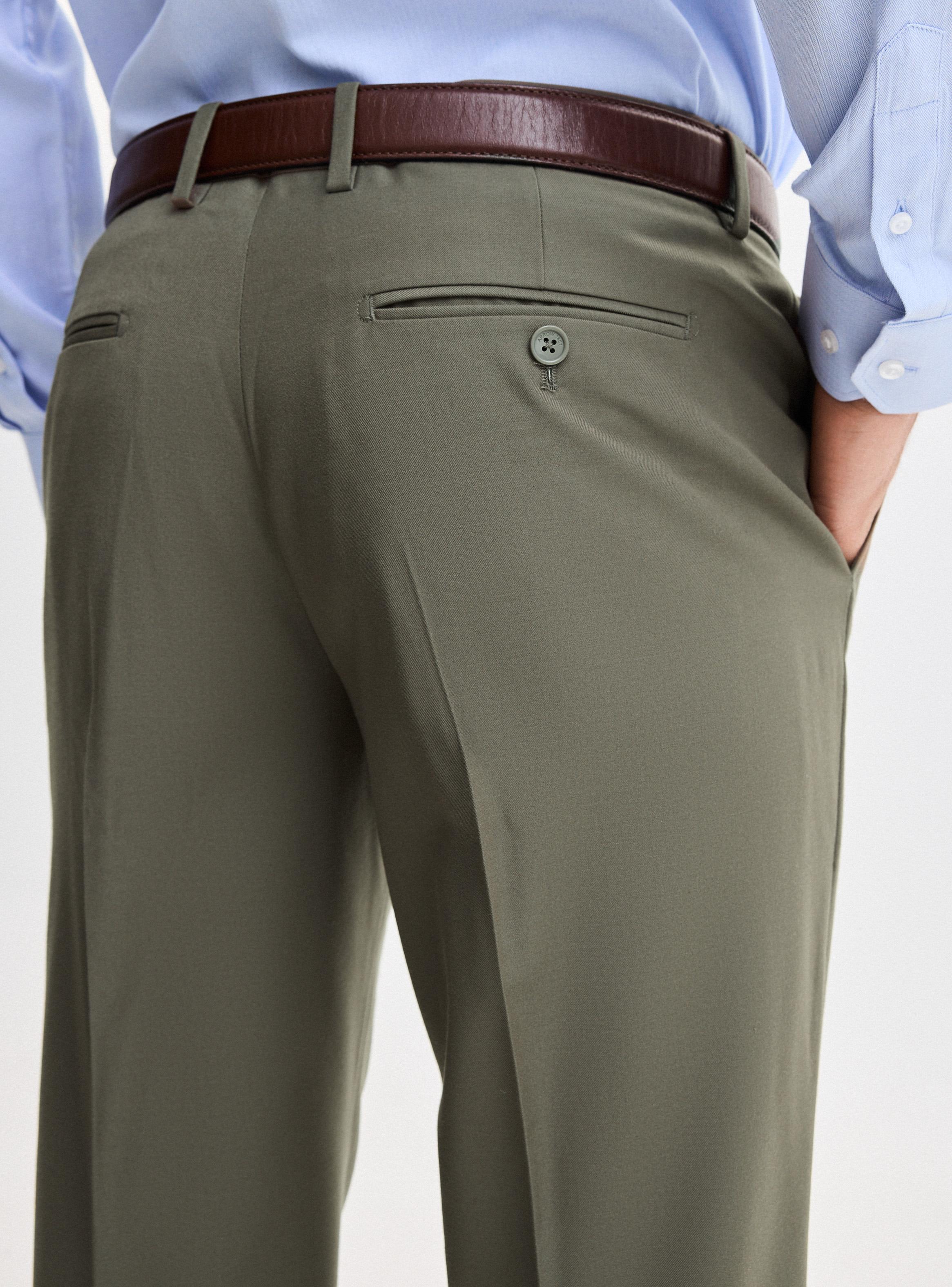 Pantalón Vestir Slim Fit Lana Poliéster-3