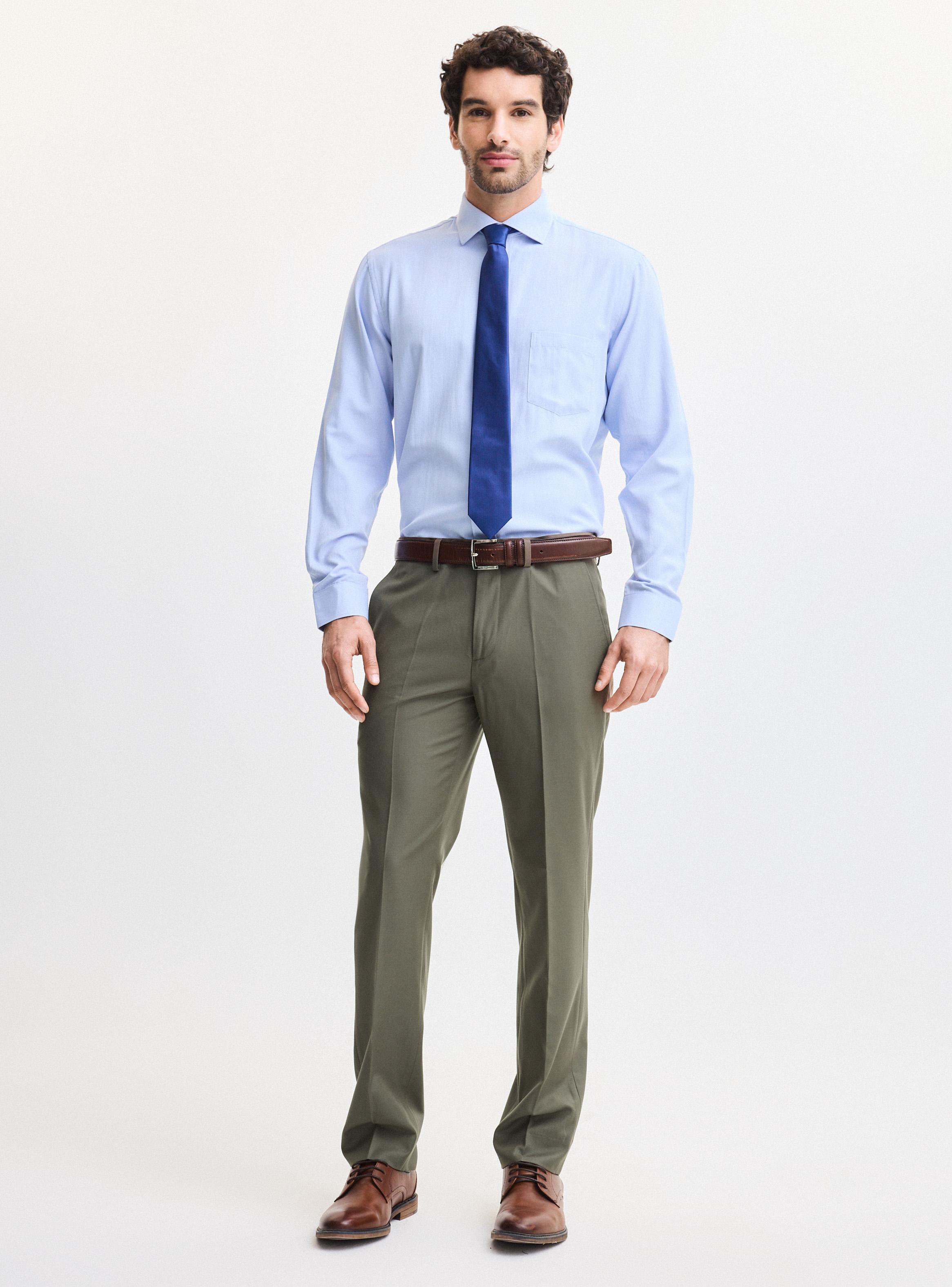 Pantalón Vestir Slim Fit Lana Poliéster-4