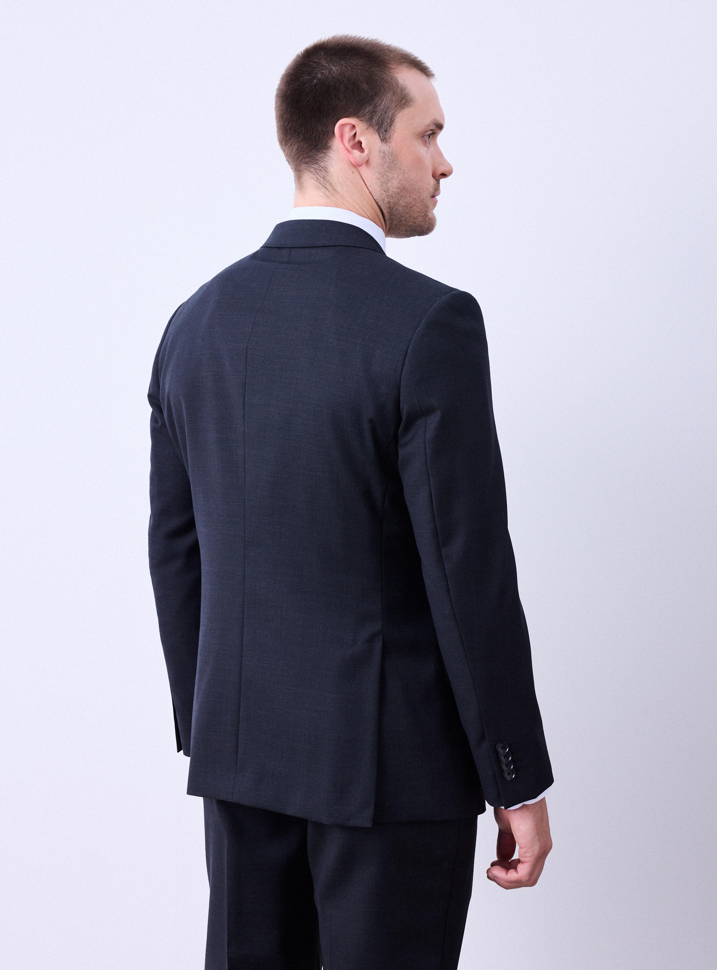 Traje Recto 100% Lana Lisa Slim-3