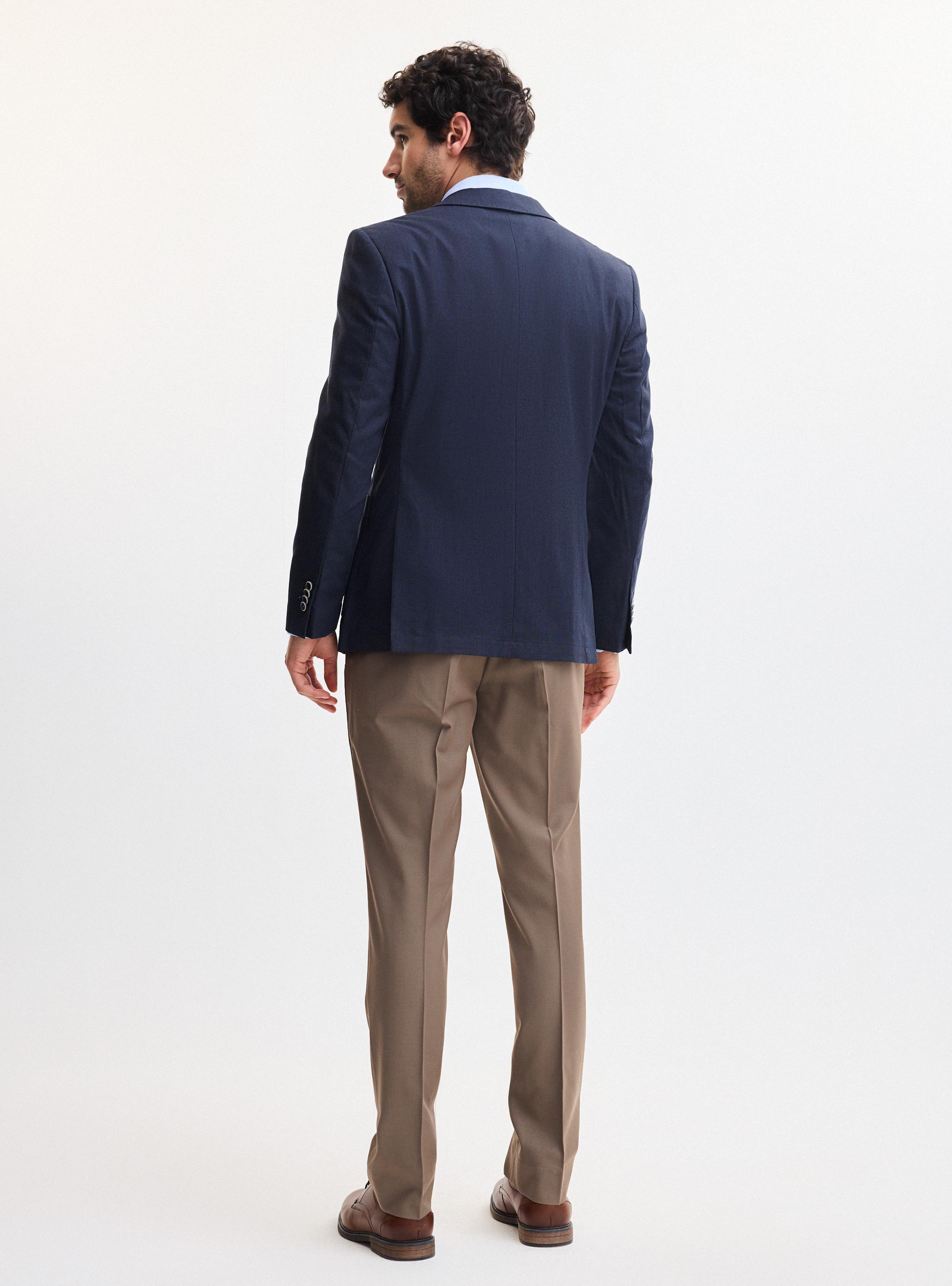 Vestón Recto Lino Slim Fit-5