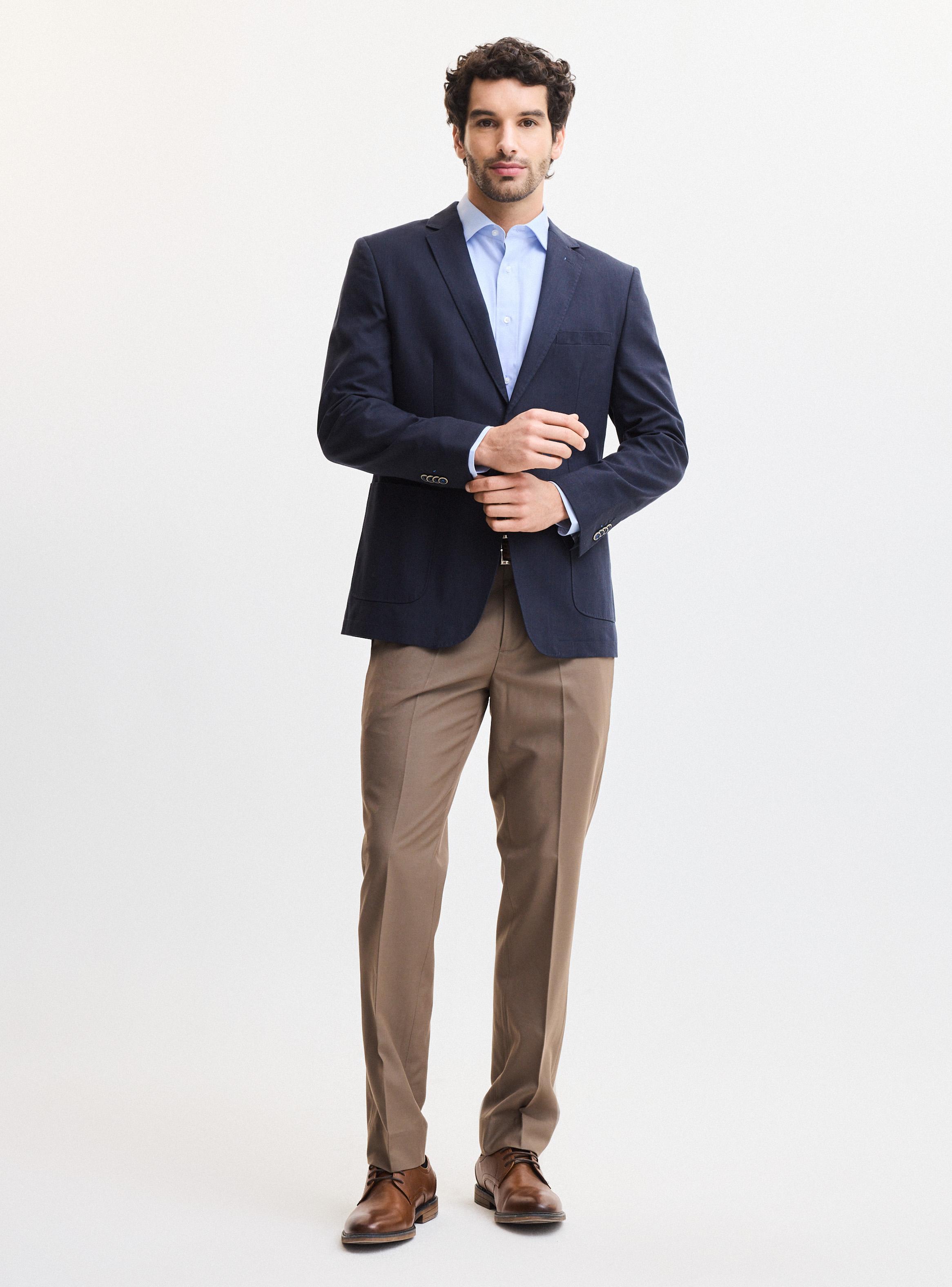 Vestón Recto Lino Slim Fit-4