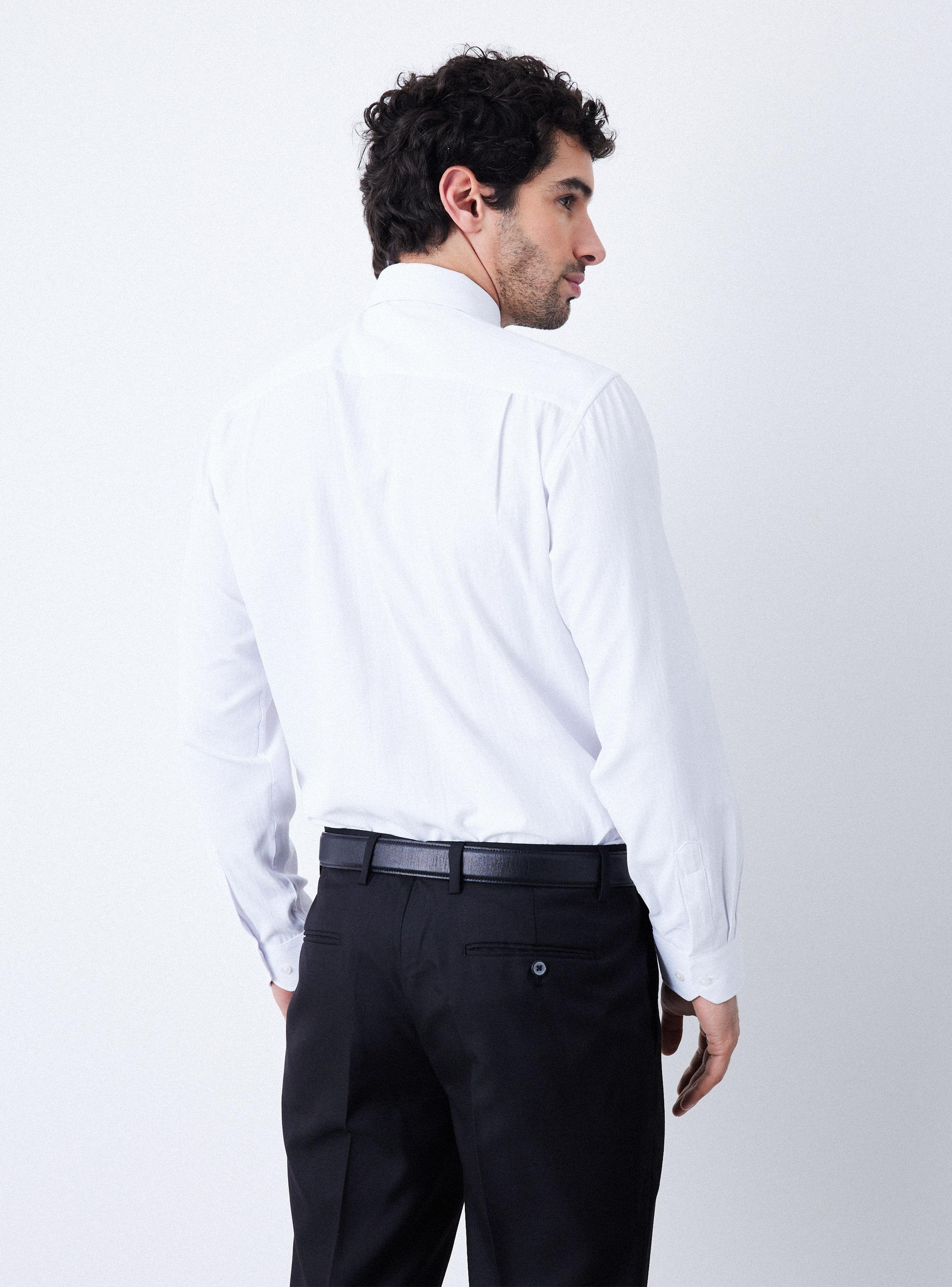 Camisa de Vestir Texturas Color Semi Slim-1