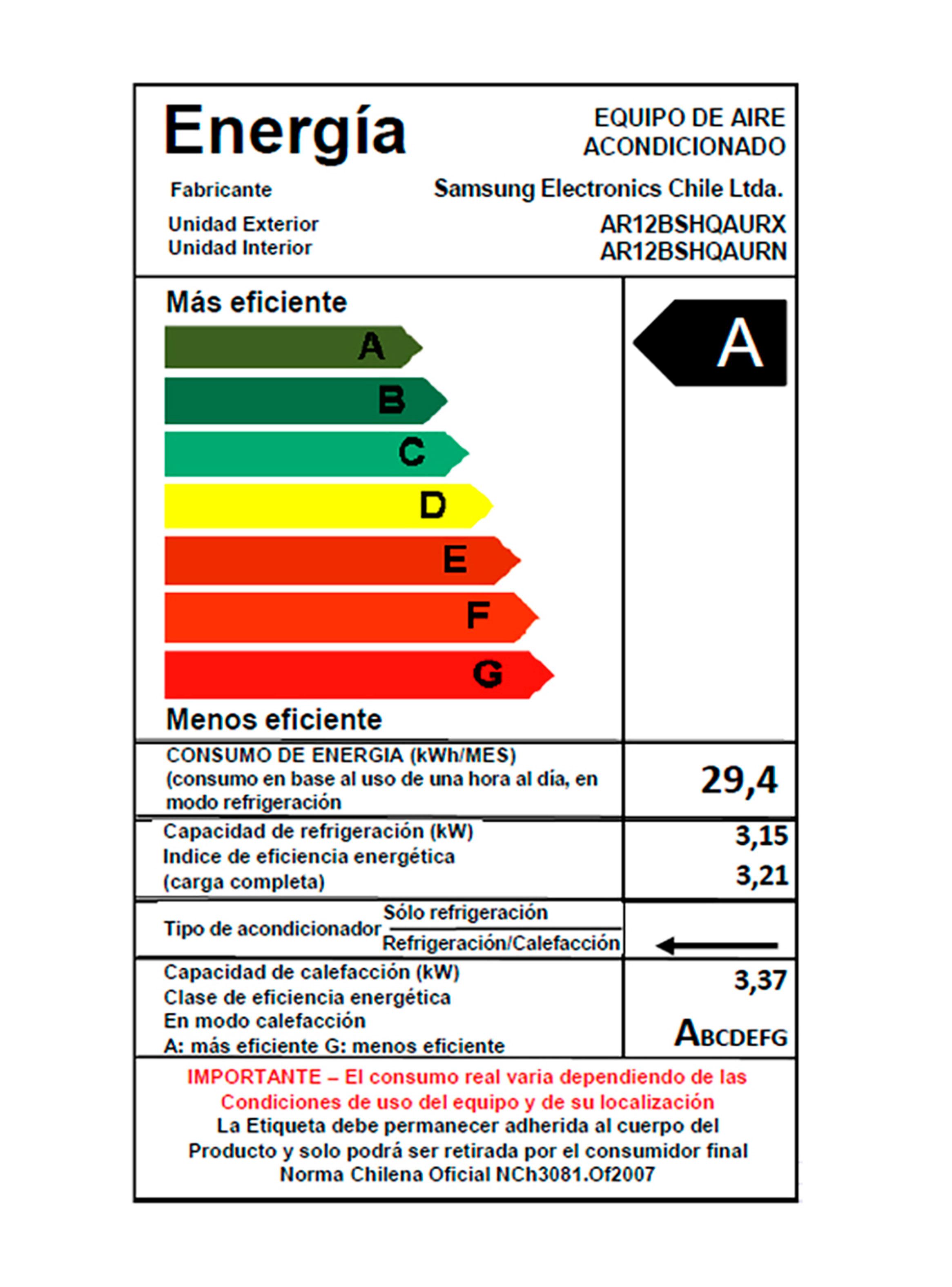 Aire Acondicionado Split Inverter Frío/Calor 12000 BTU/hr-4