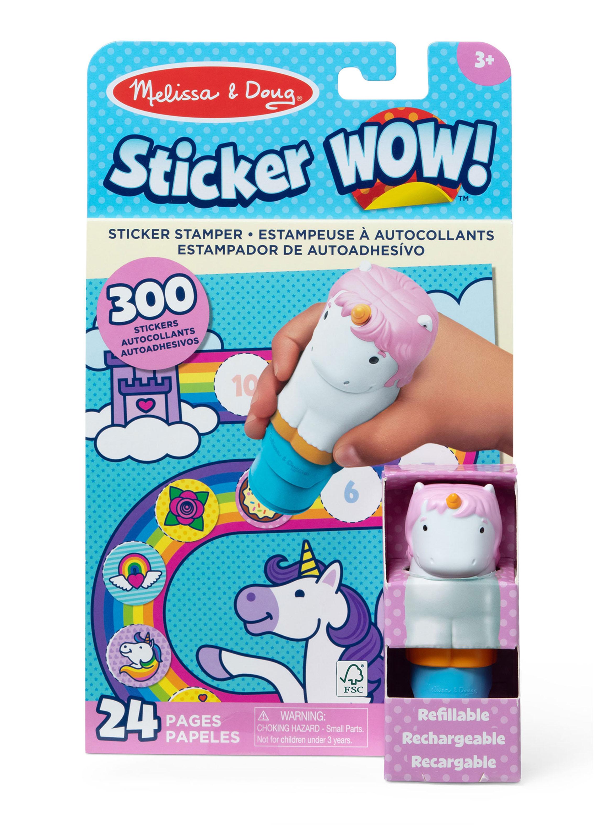 Estampador Wow con 300 Stickers Unicornio-0
