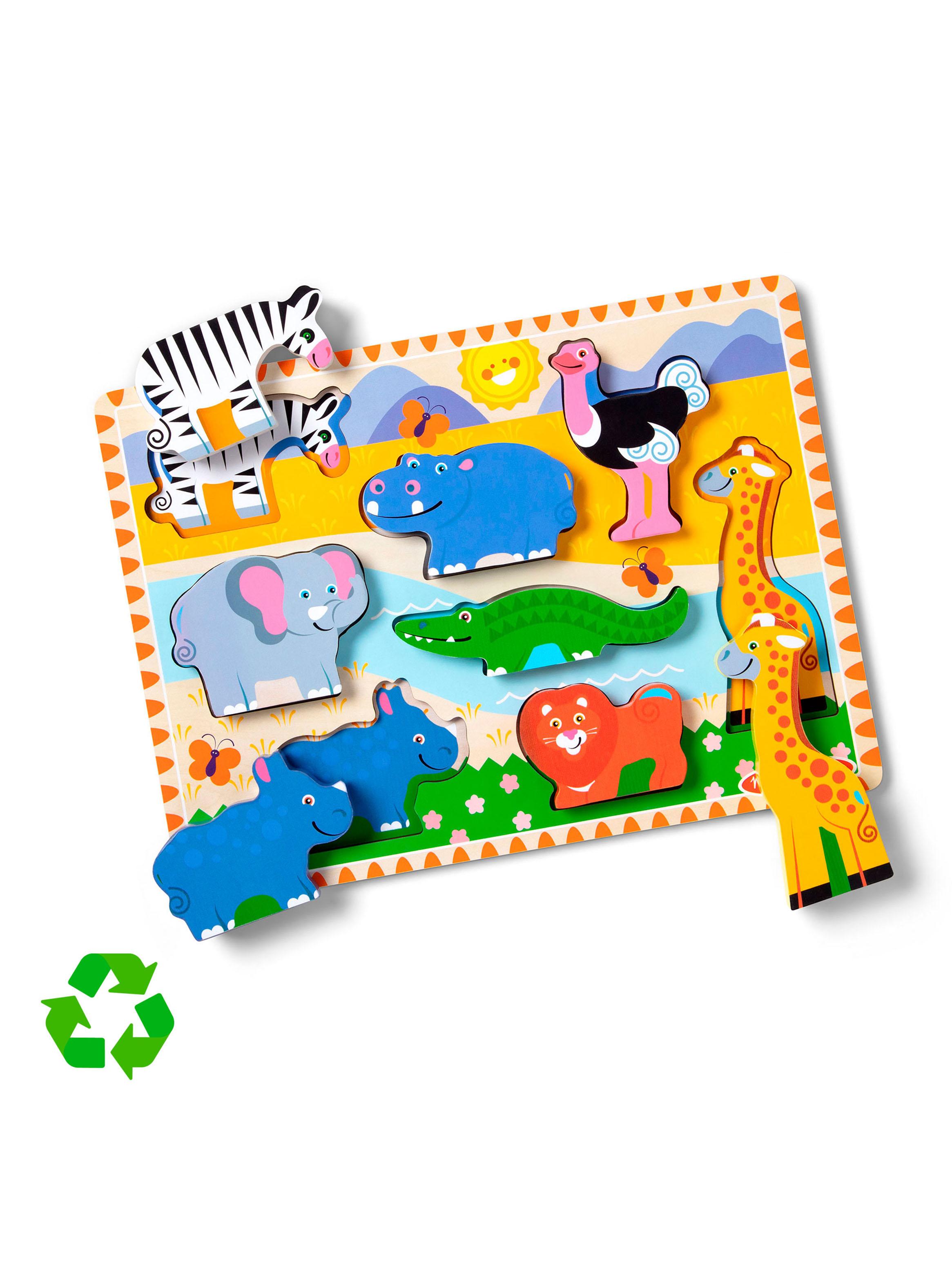 Puzzle Encaje de Madera 3D Selva-1