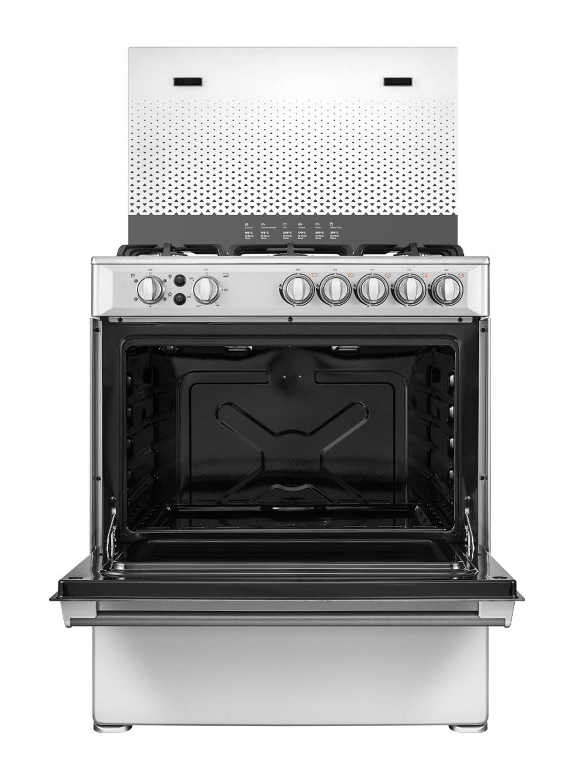 Cocina a Gas 5 Quemadores MFO-MG30ACQSL Silver-1