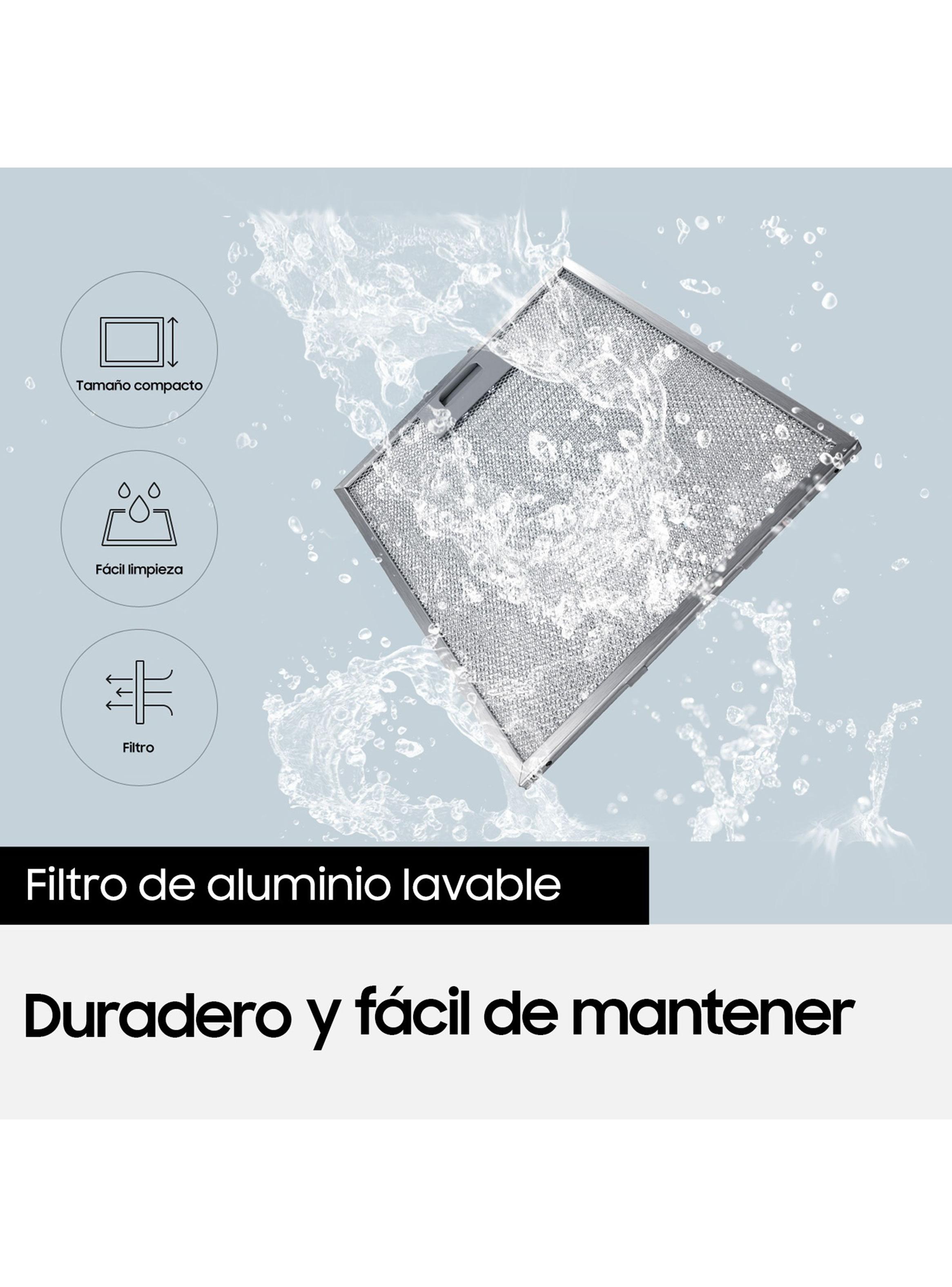 Campana con Filtro Lavable Aluminio NK36M5070BS/ZS 90cm-5