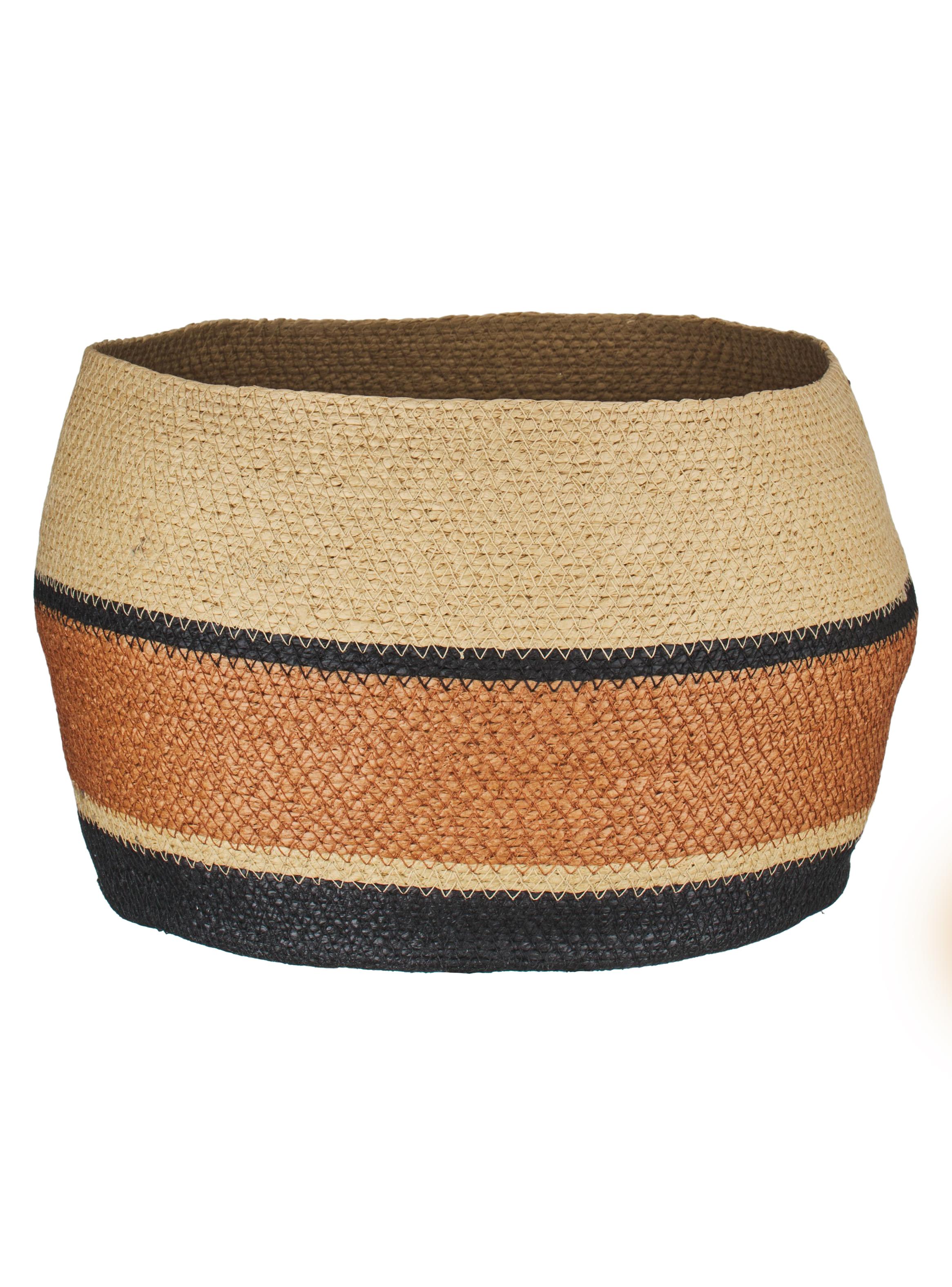 Canasto Líneas Tribal 35x35x25 cm-0