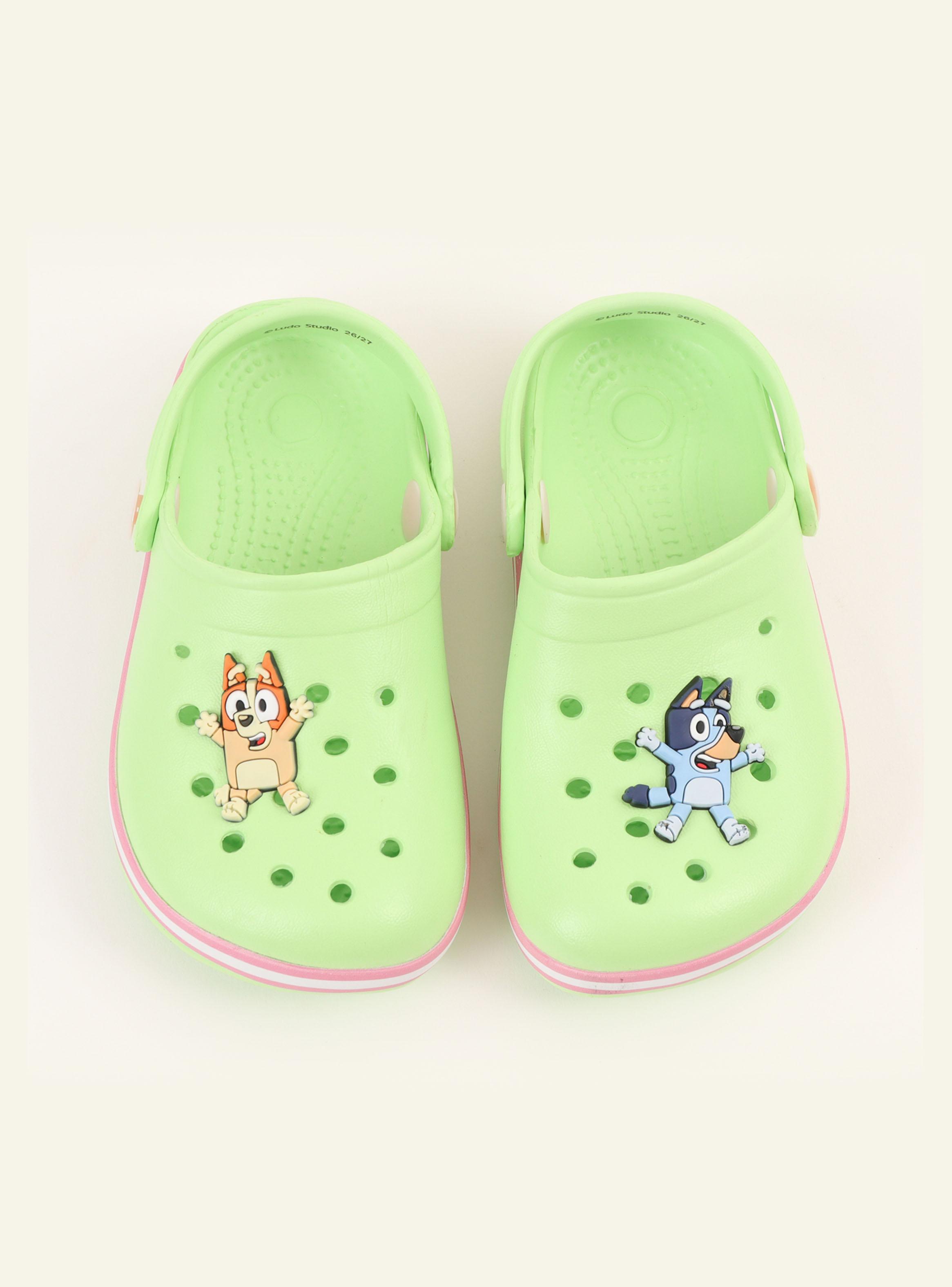 Zueco para Niña Toddlera Bluey Verde-4