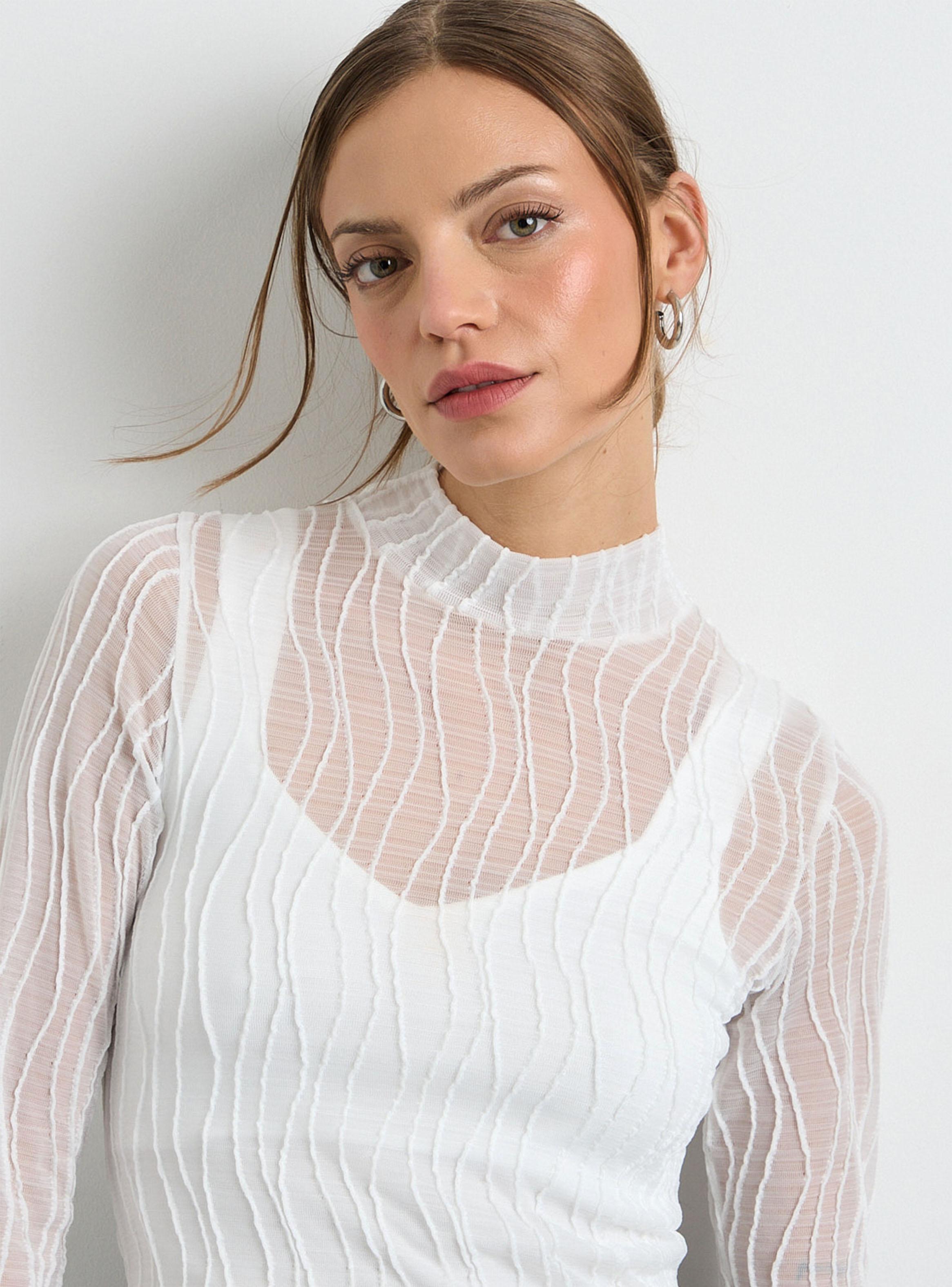 Polera Manga Larga con Transparencia-2