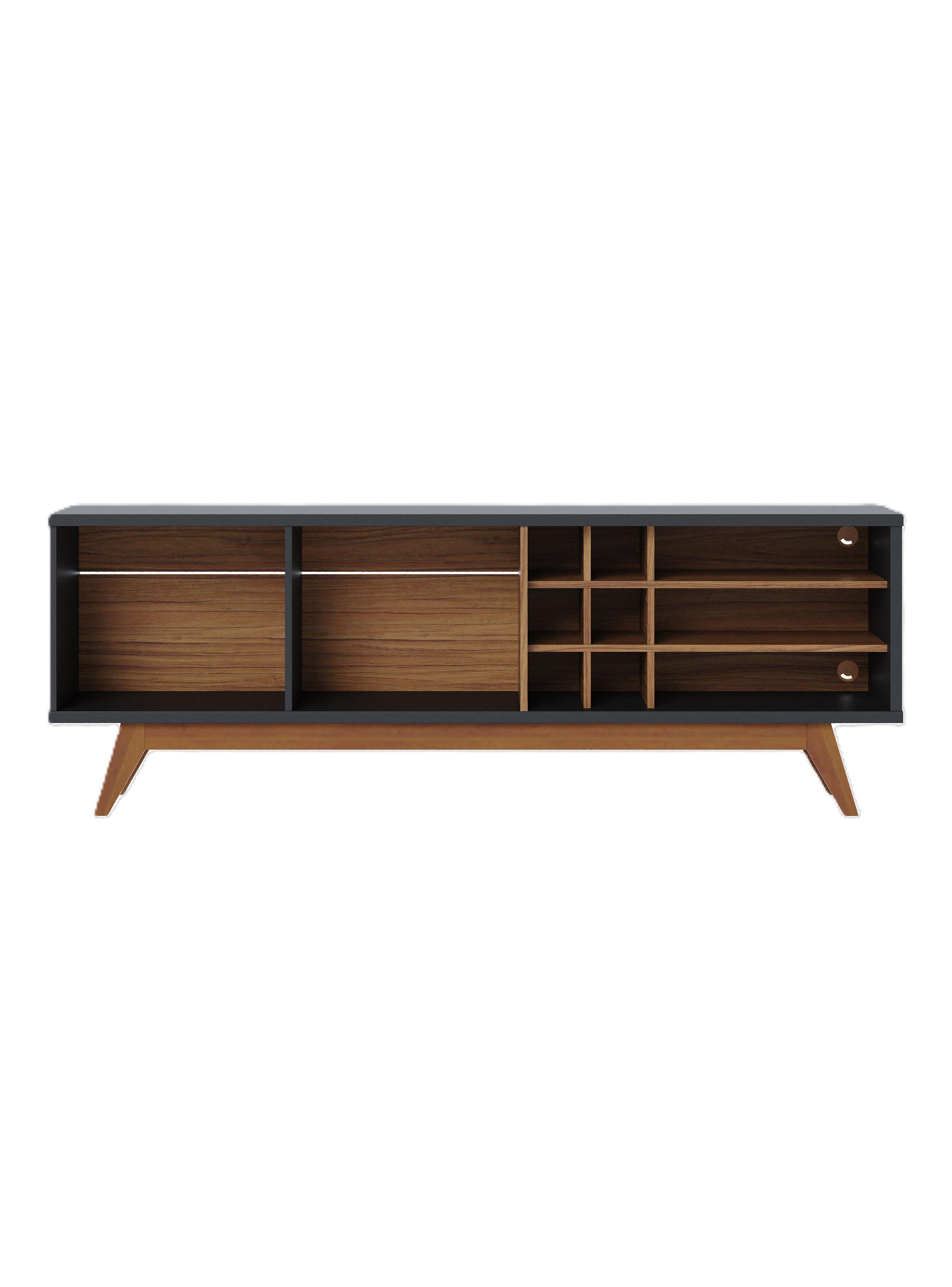 Rack Noronha TV 75" 2 Puertas Negro-2