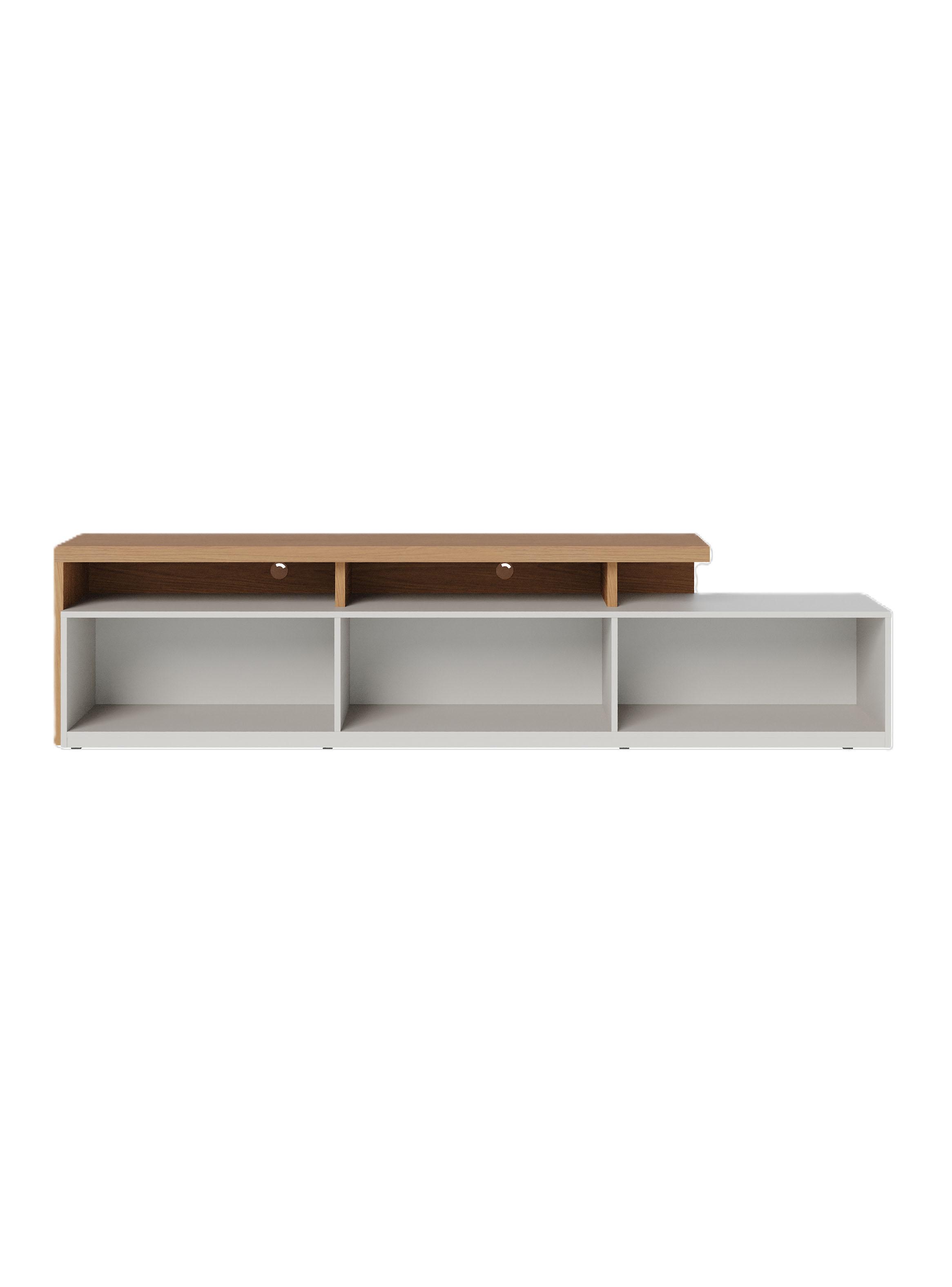 Rack Logan TV 70" 3 Puertas Blanco-3