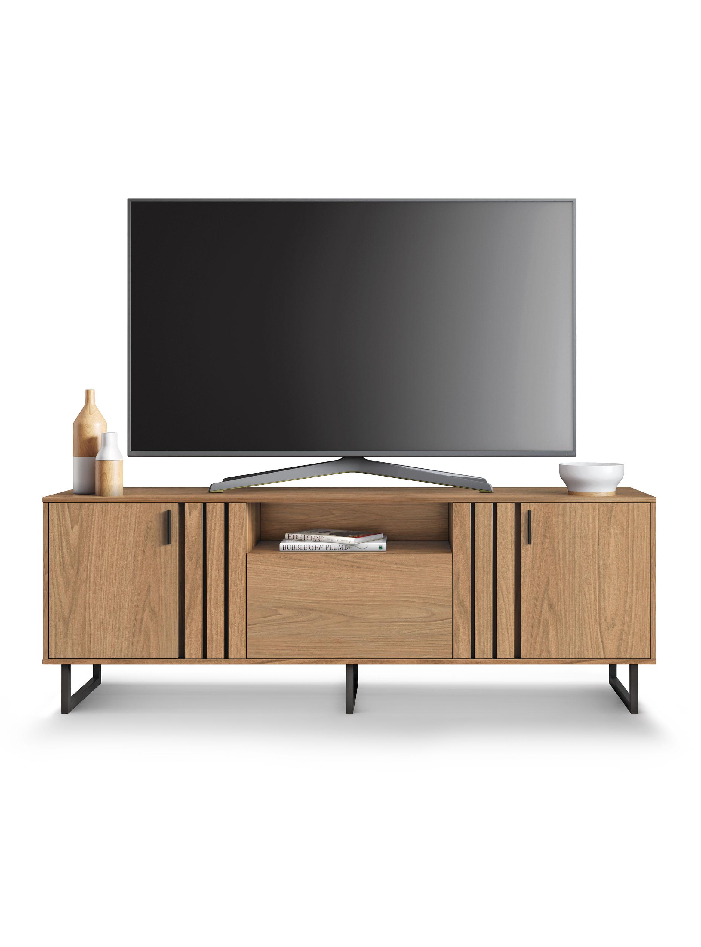 Rack Jurua TV 70" 3 Puertas Café-4