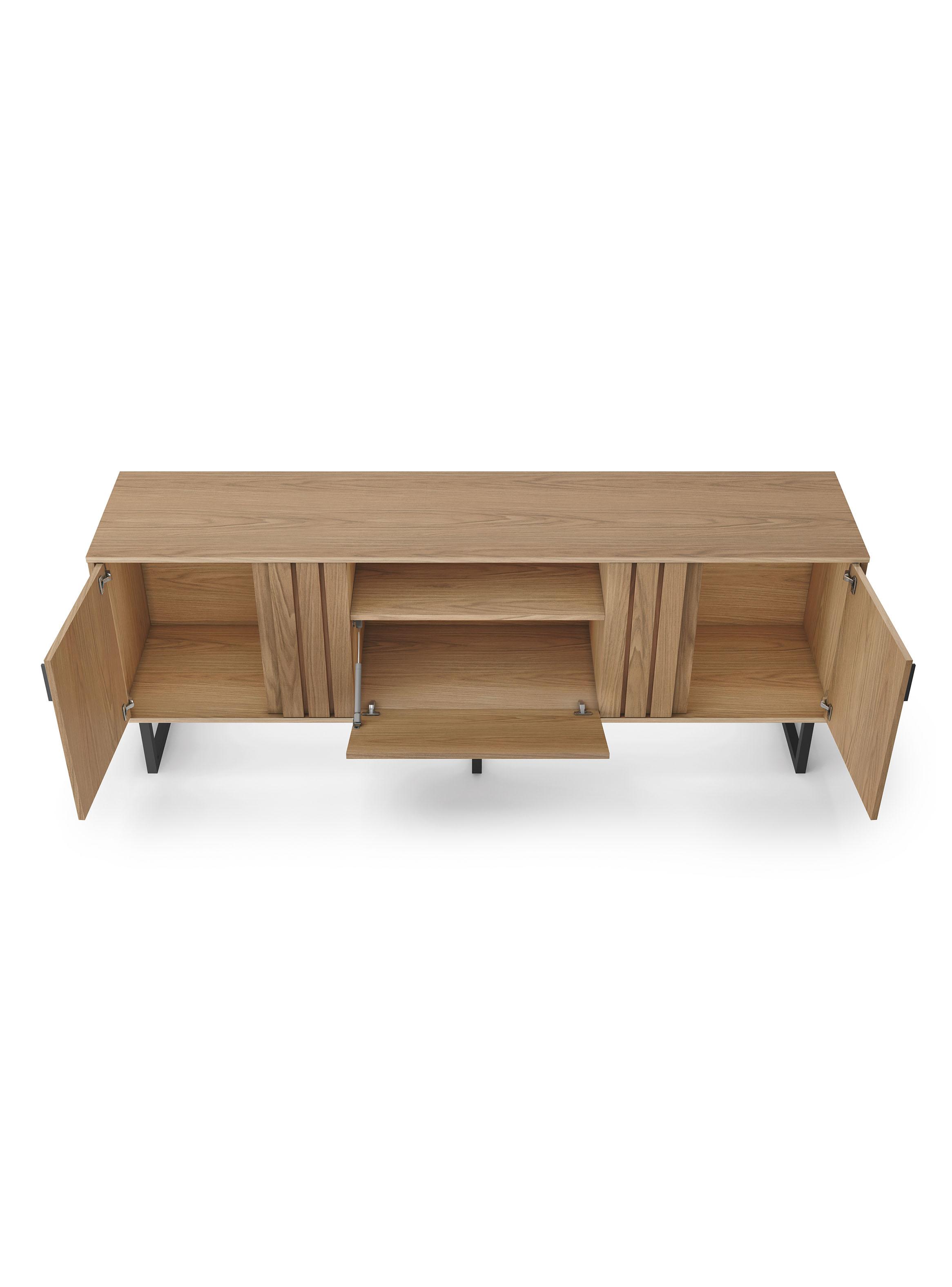Rack Jurua TV 70" 3 Puertas Café-3