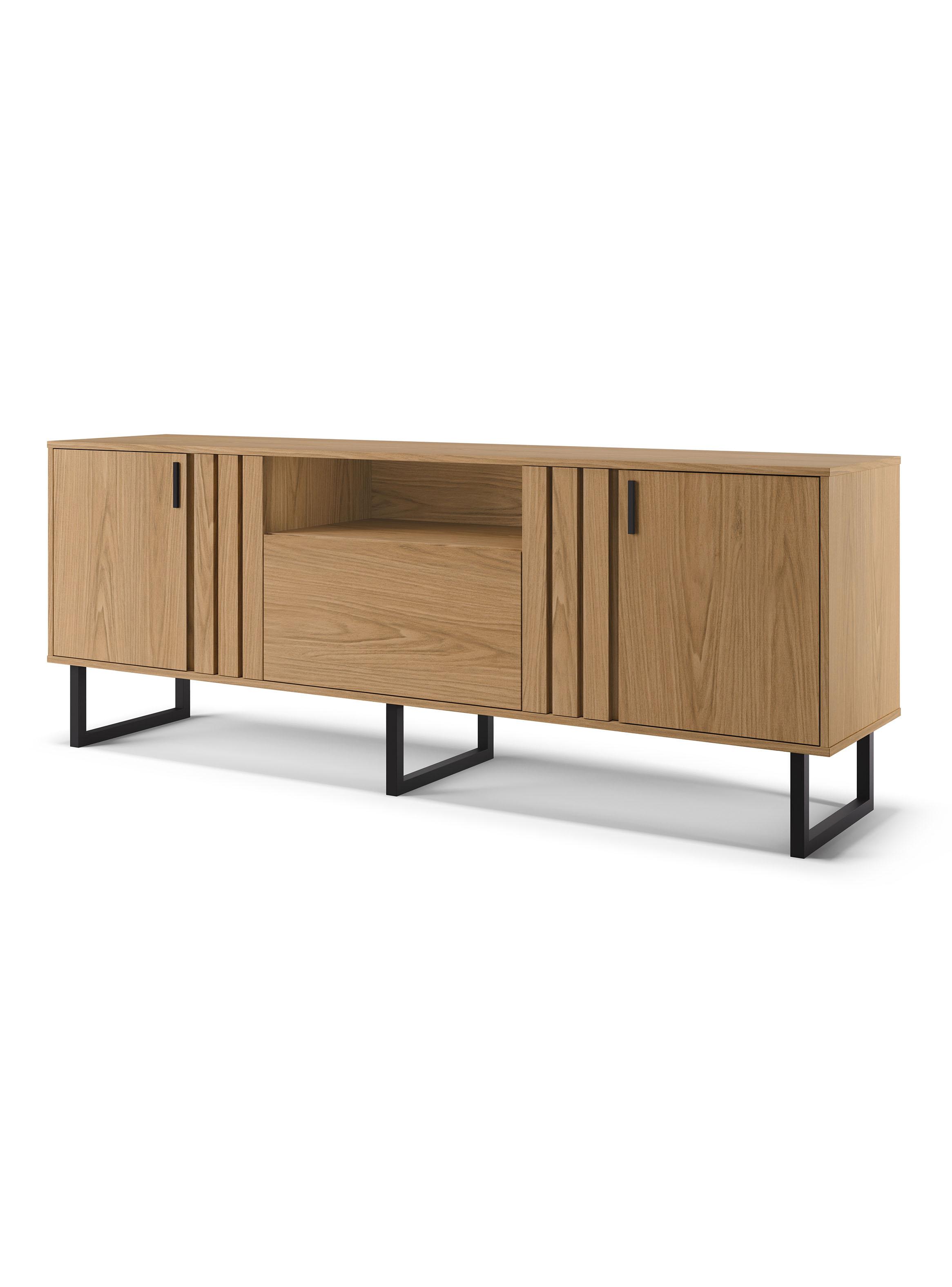 Rack Jurua TV 70" 3 Puertas Café-2