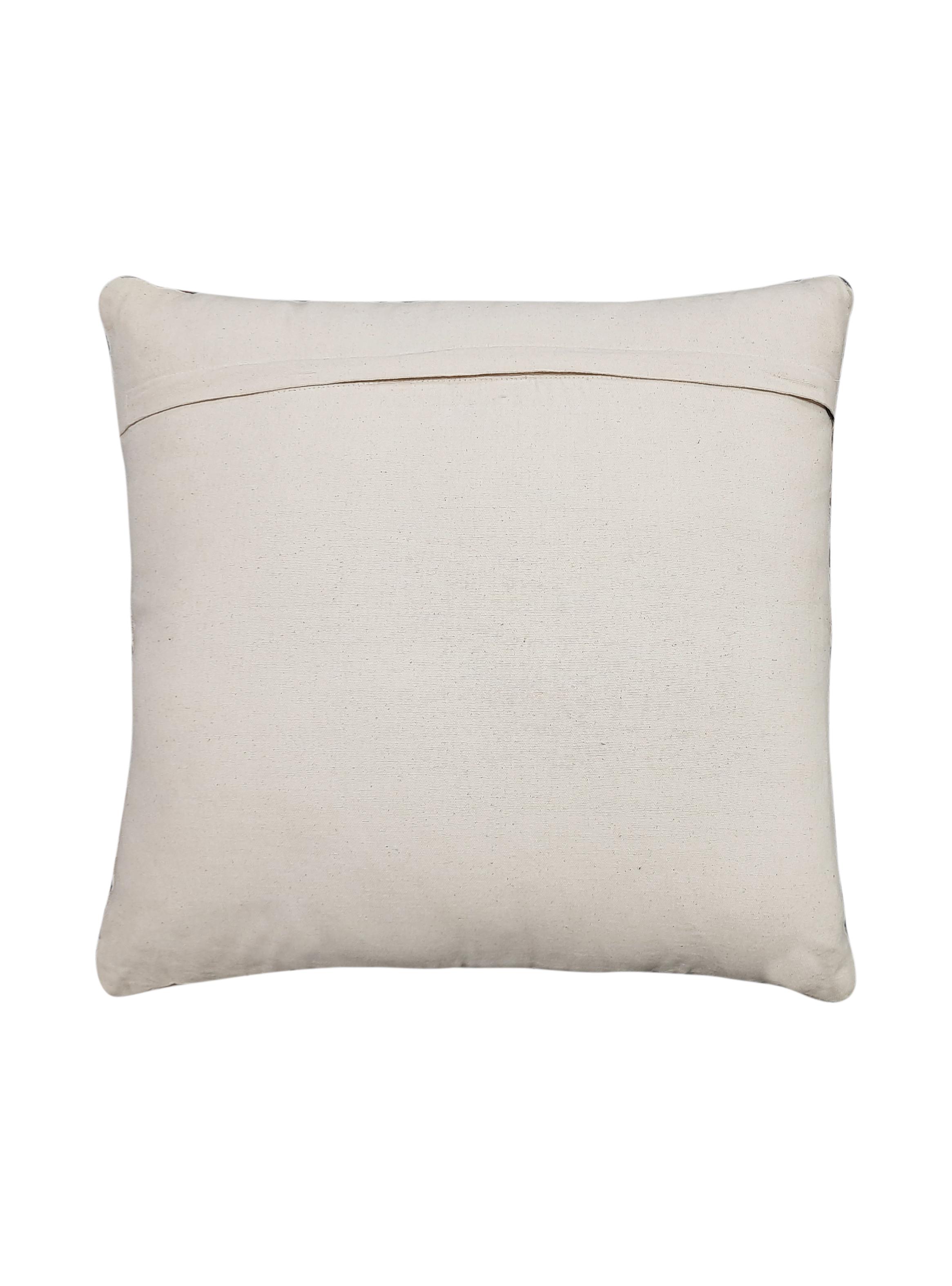 Cojín Tribal Relieve 50x50 cm Negro-1
