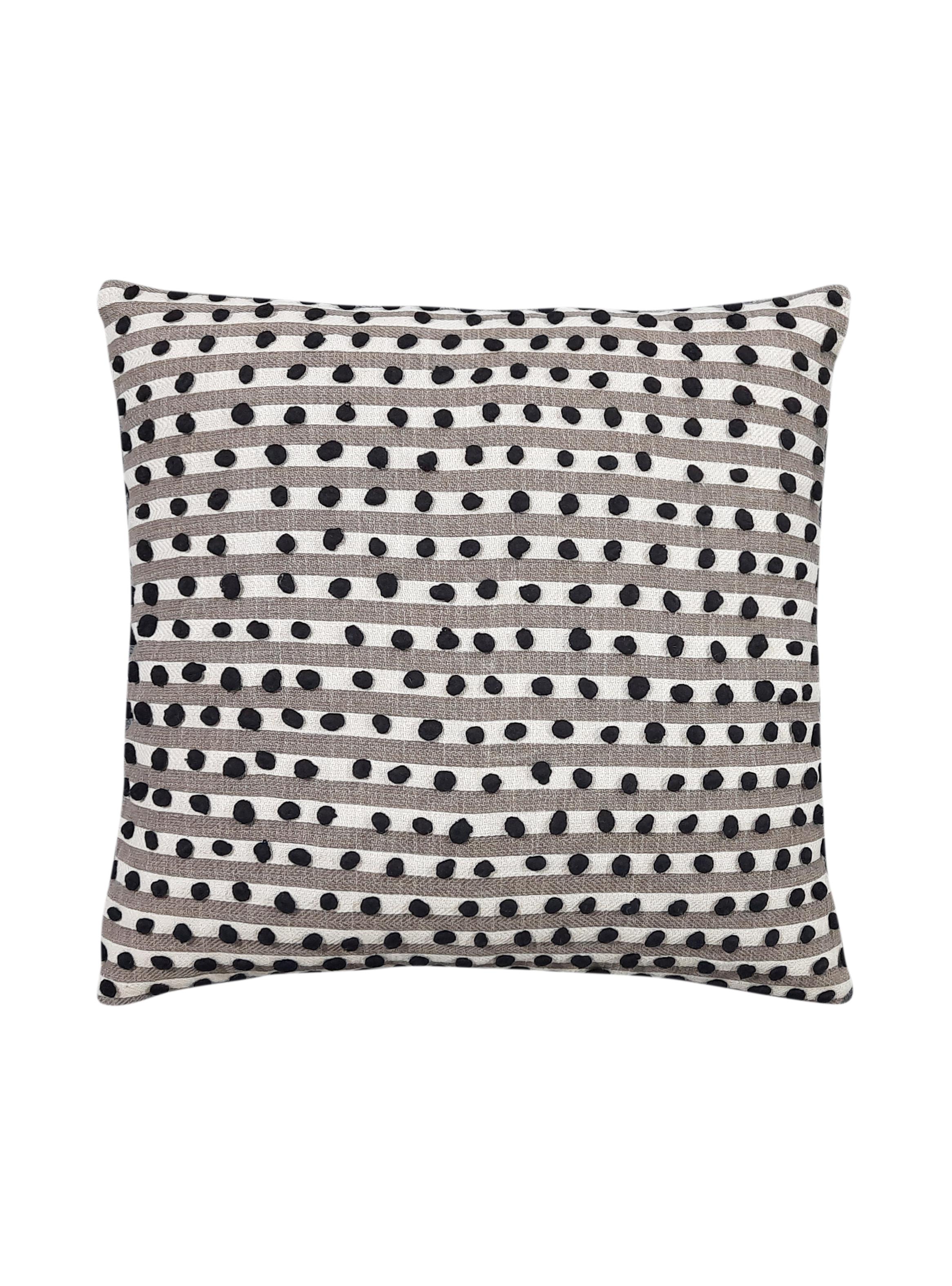 Cojín Tribal Relieve 50x50 cm Negro-0