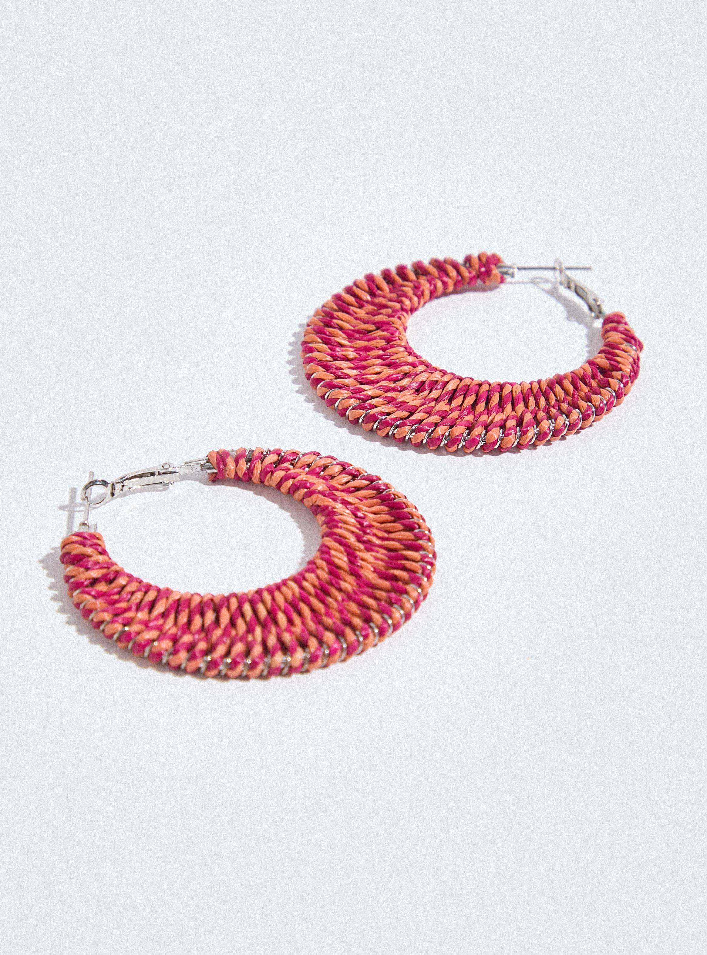 Aros Argollas Tejidas Bitono-3