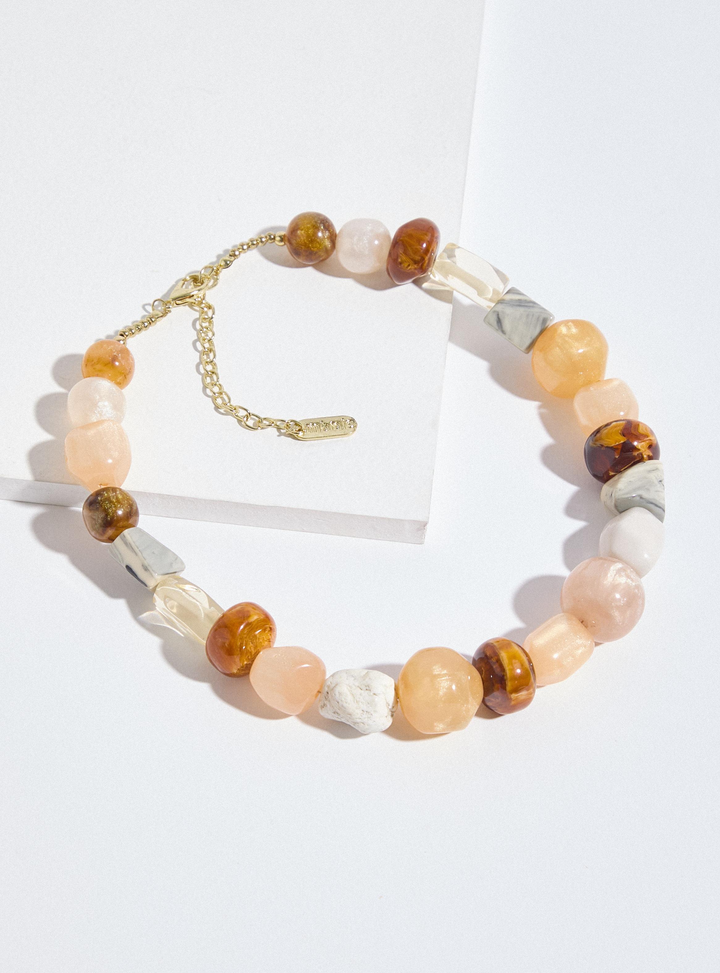 Collar Ajustable con Piedras de Colores-2