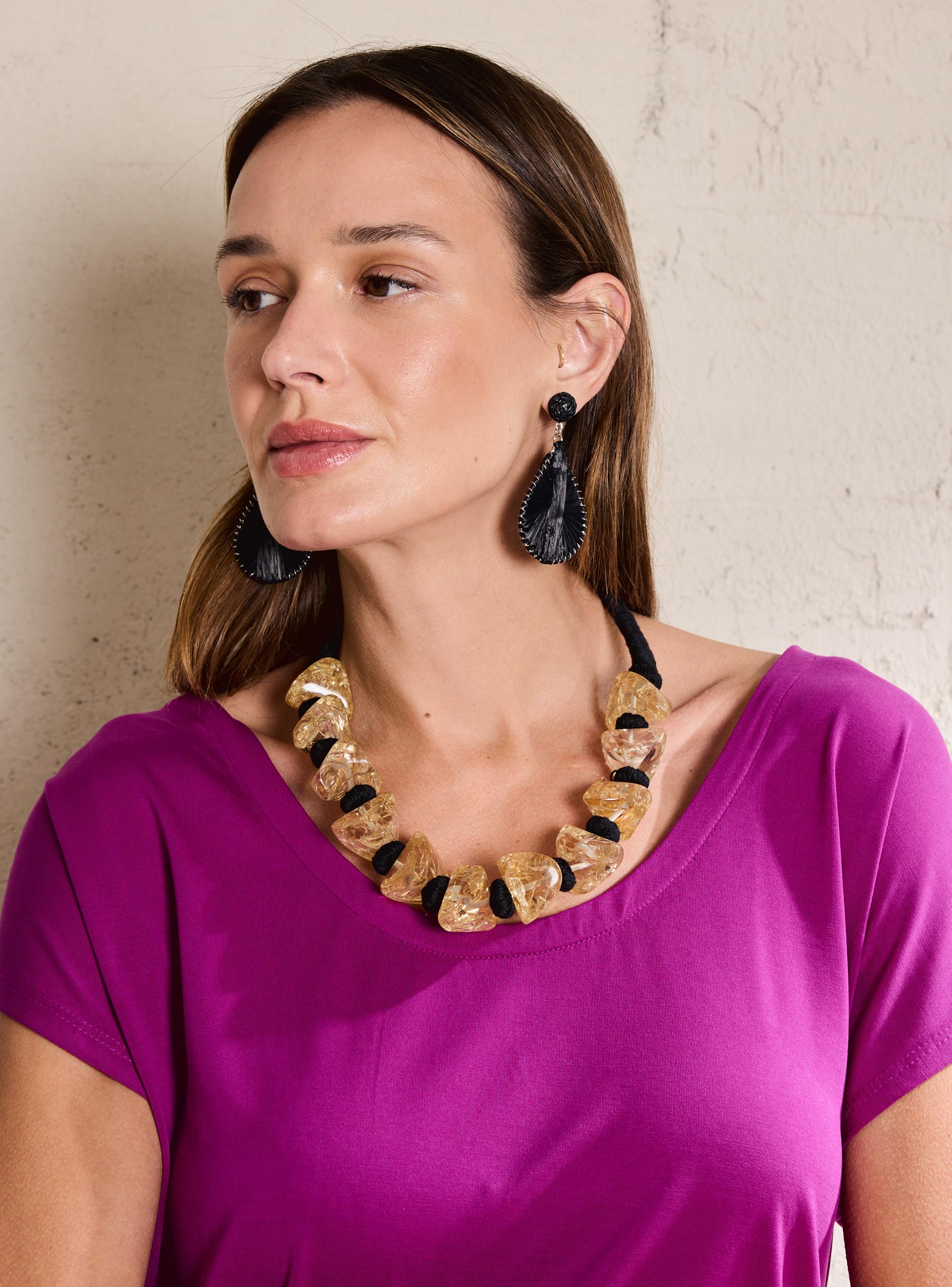 Collar Chunky Piedras y Nudos-2