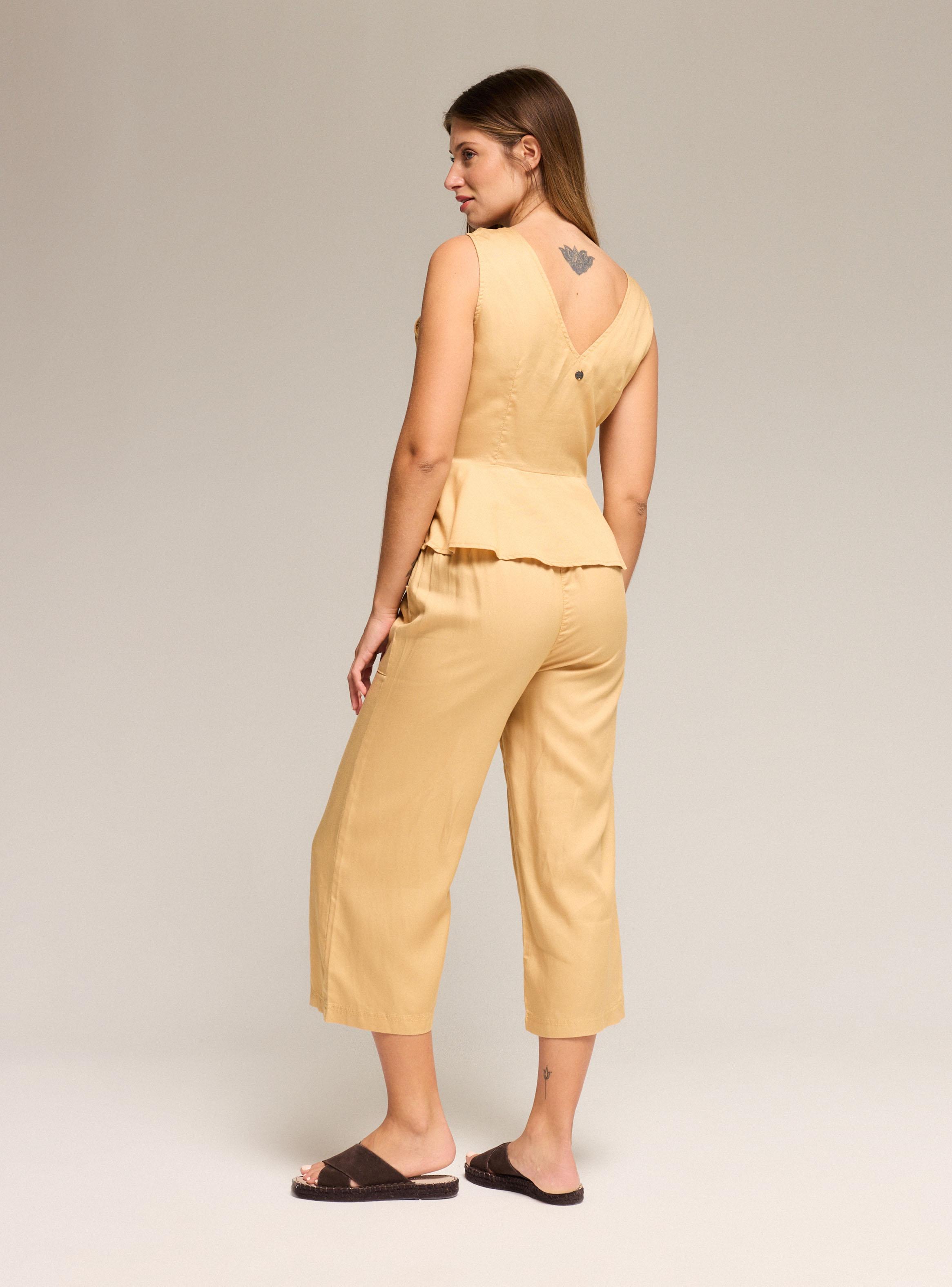 Pantalón Recto Corto-5