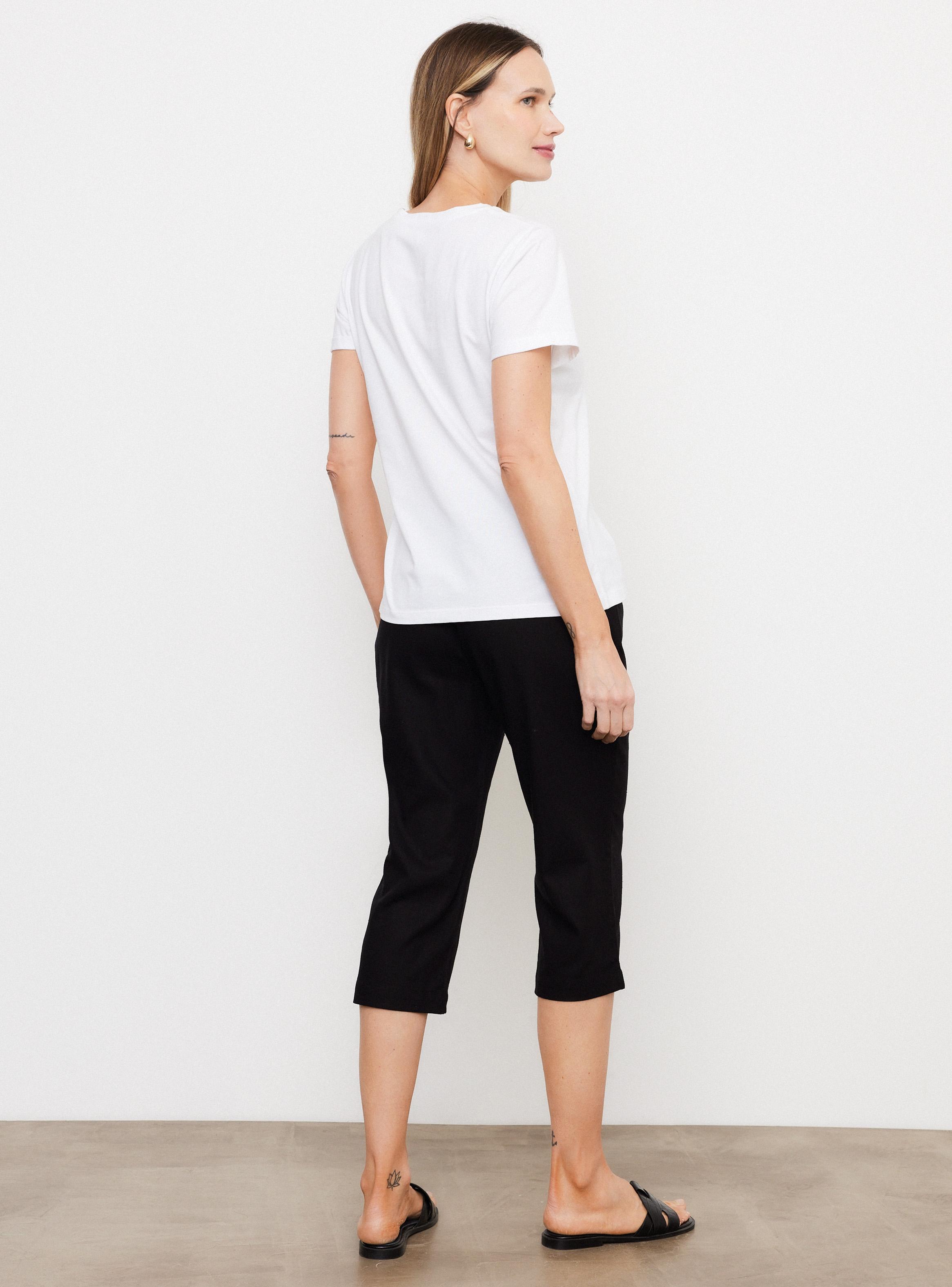 Polera Básica Gráfica Frontal Floral-5