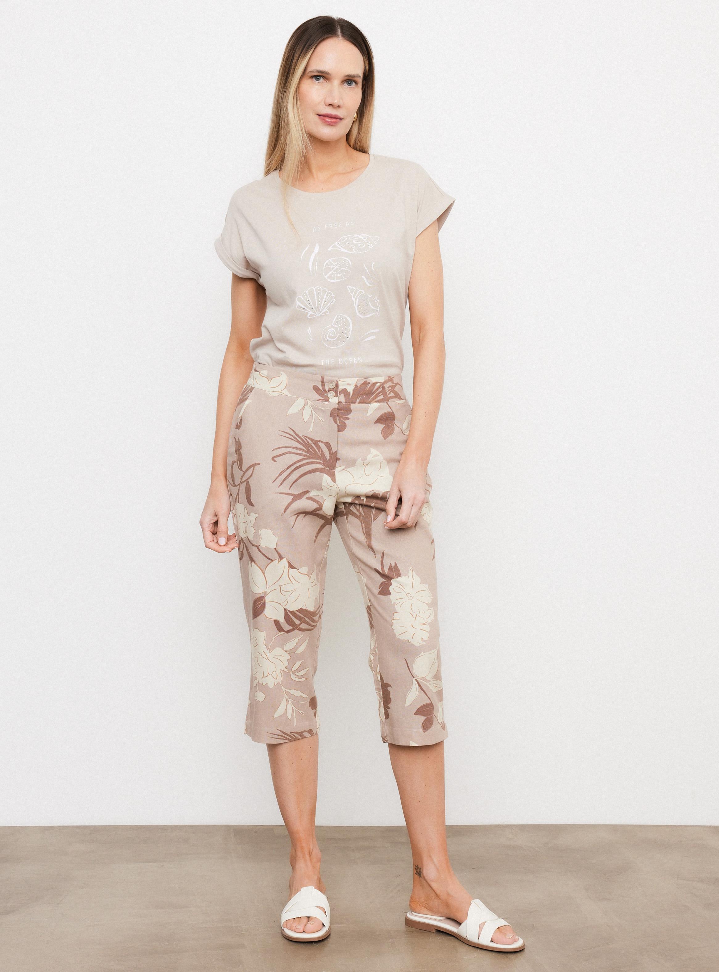 Polera Básica Manga Caída con Gráfica Frontal-4