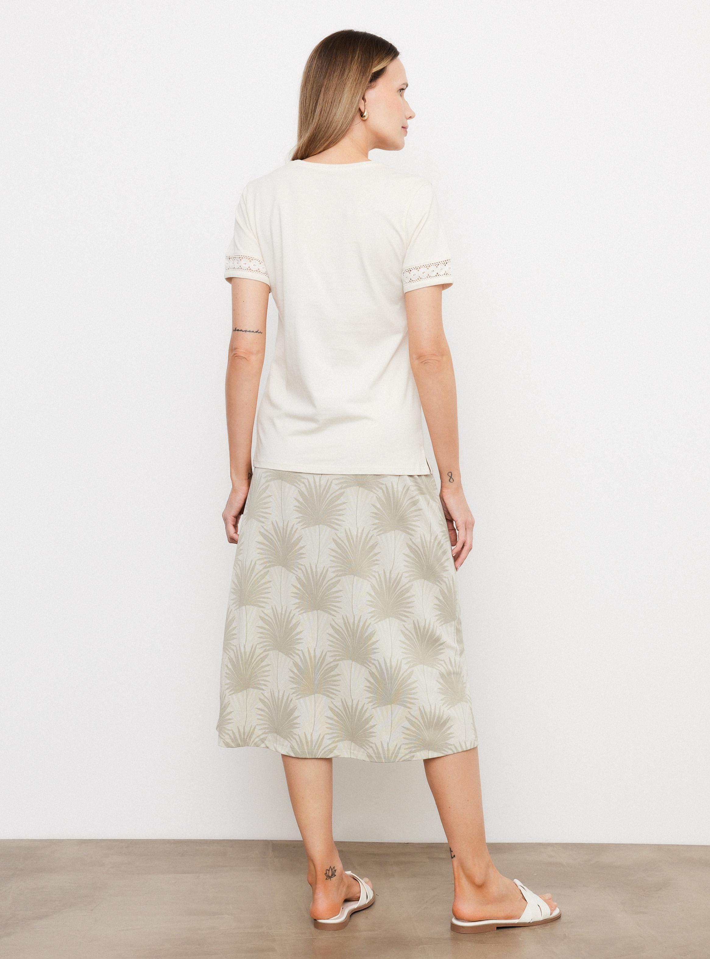 Polera con Cintas de Macramé en Hombros y Puños-5