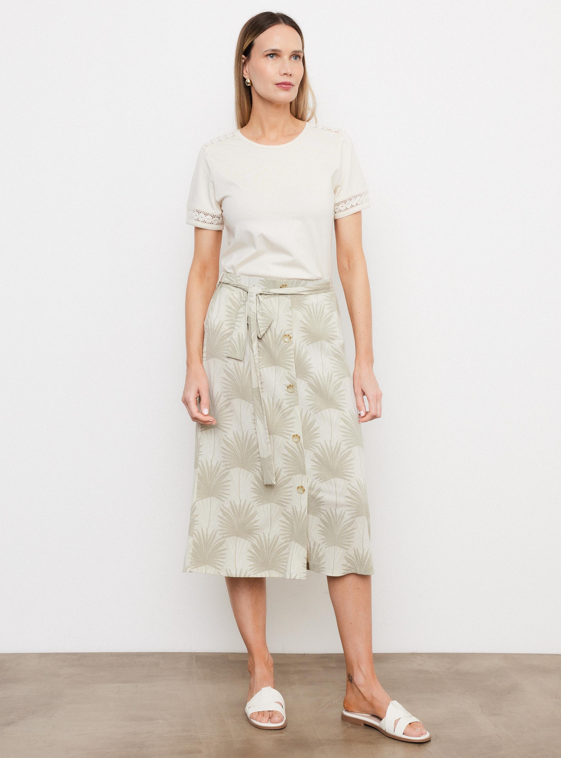 Polera con Cintas de Macramé en Hombros y Puños-4