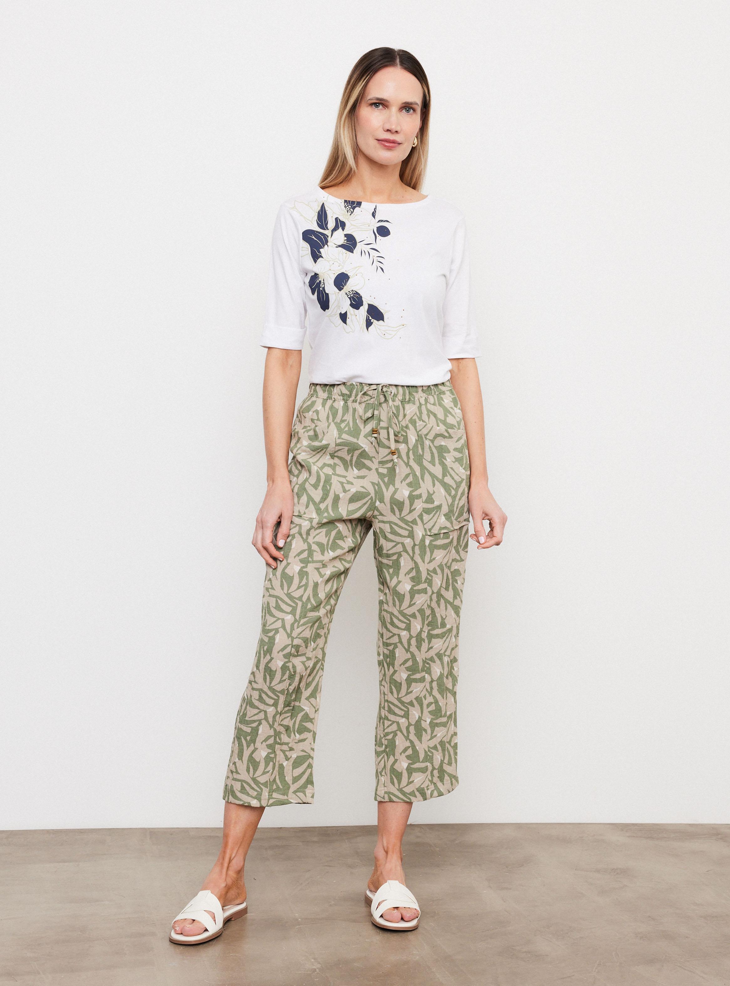 Polera Manga Codo con Estampado y Tachitas-4