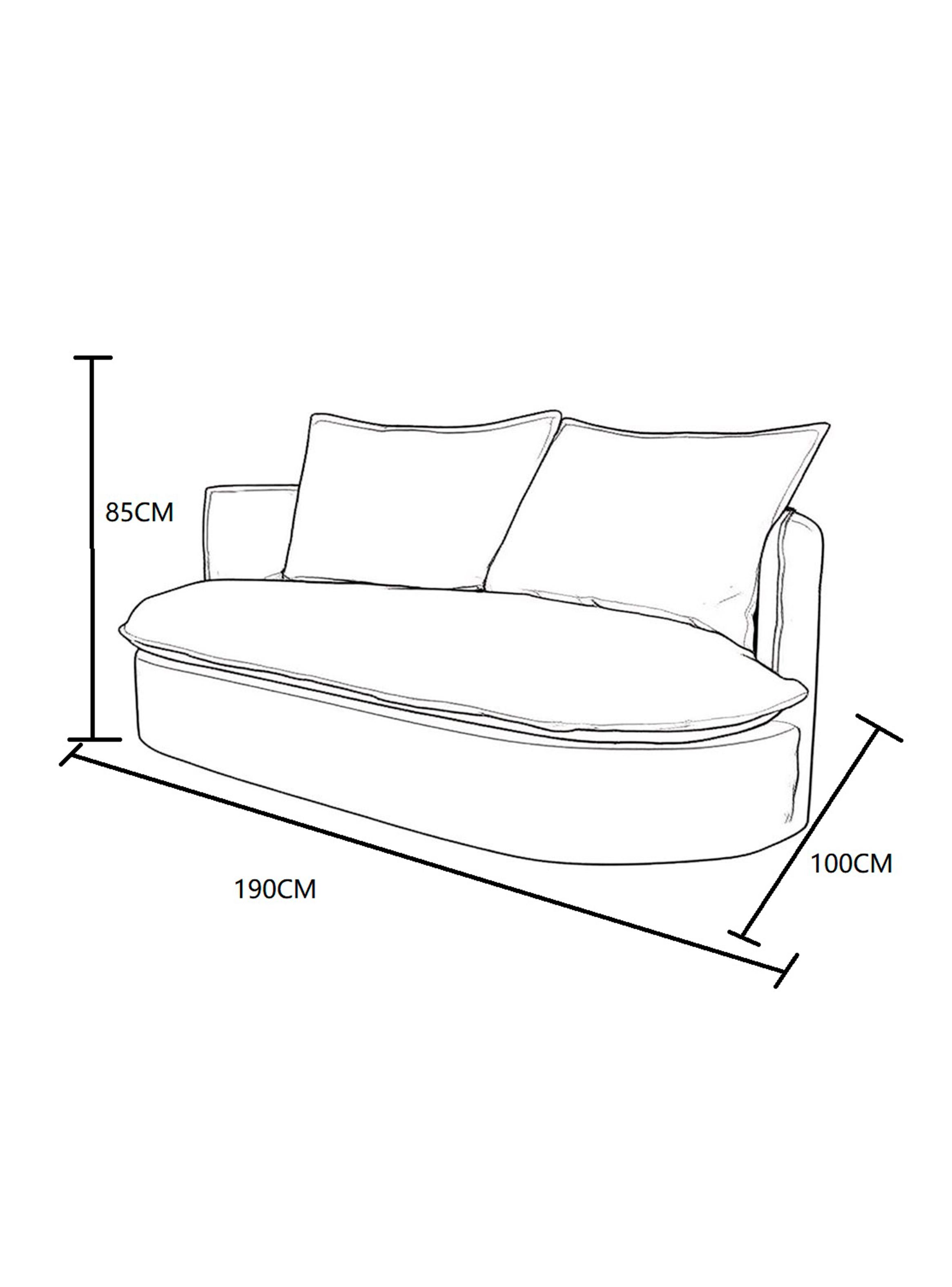 Sofá Curvo Lino 3 Cuerpos-2