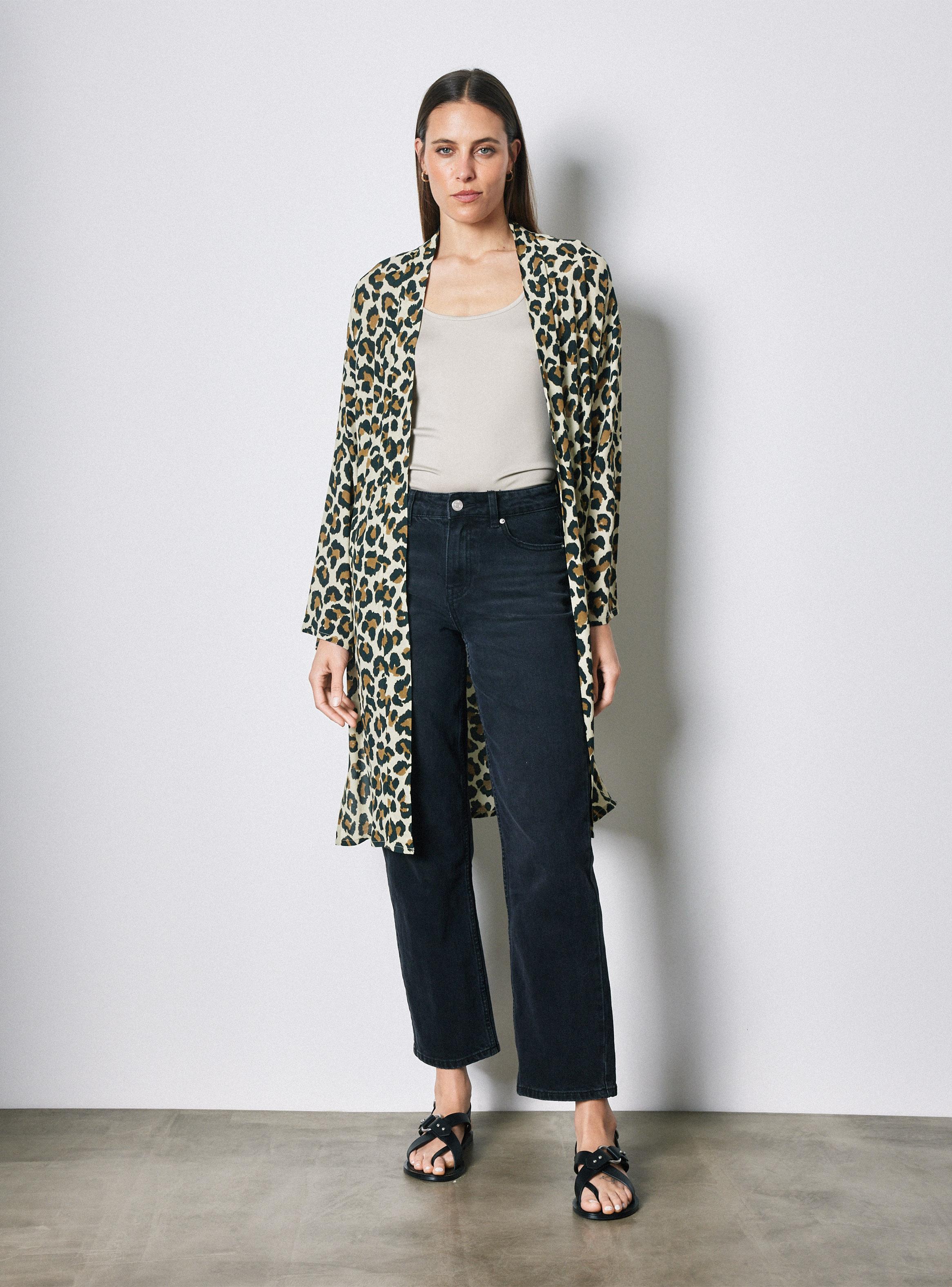 Blusa Kimono Largo Estampado-4