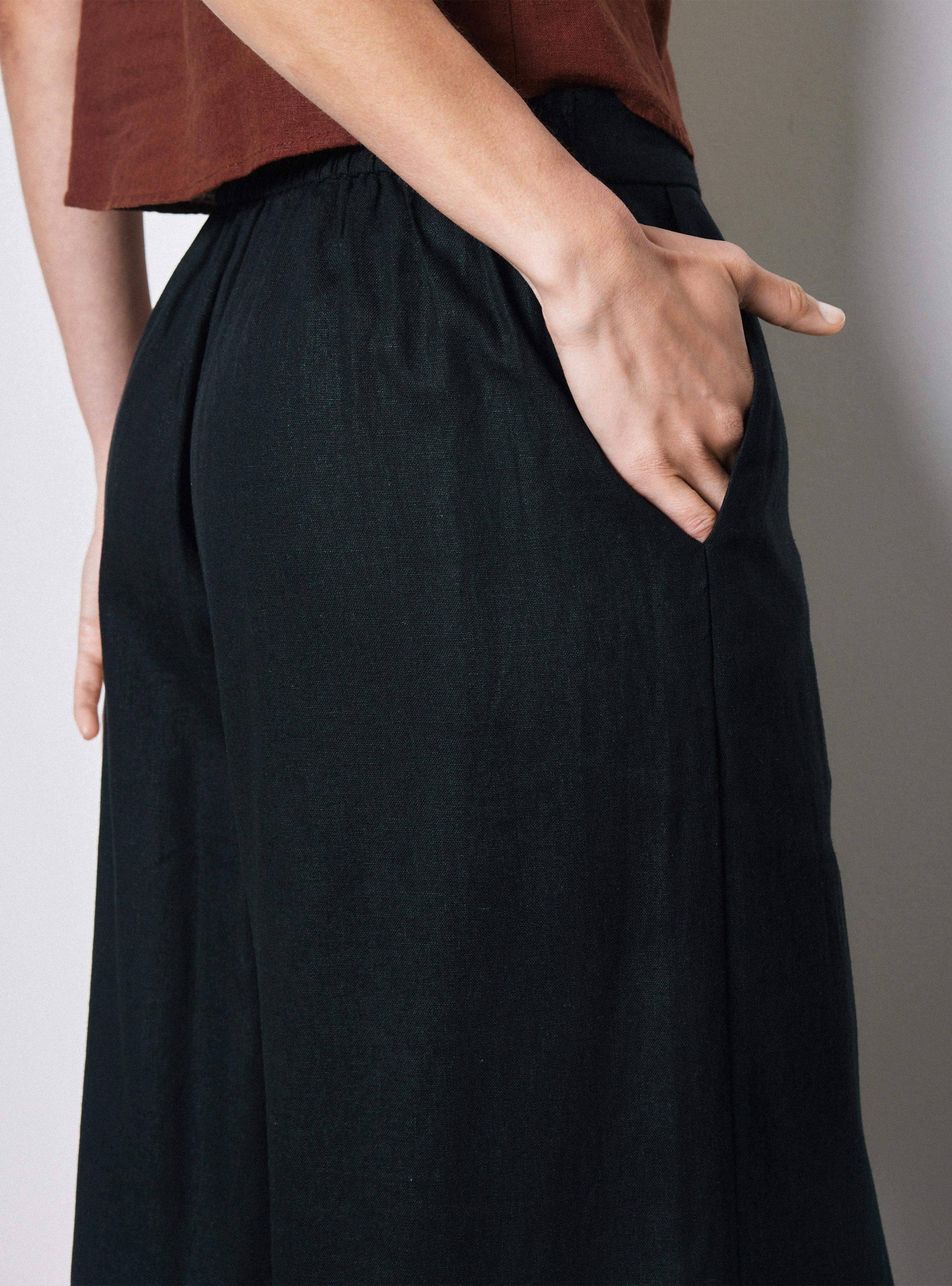 Pantalón Culotte con Pretina Elasticada-3