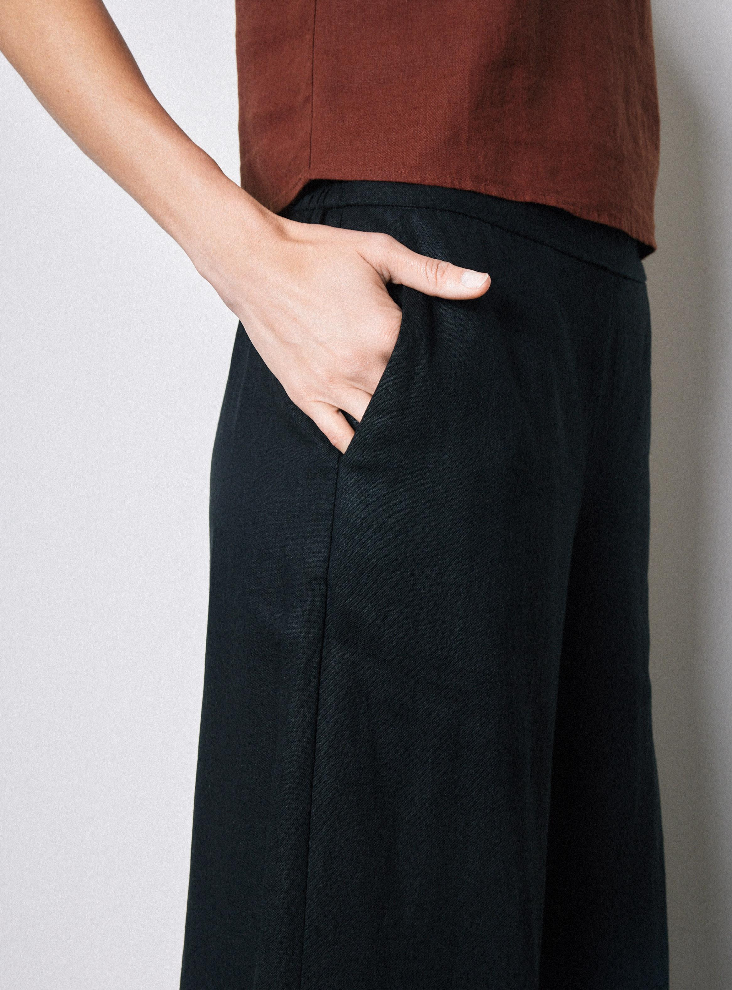 Pantalón Culotte con Pretina Elasticada-2