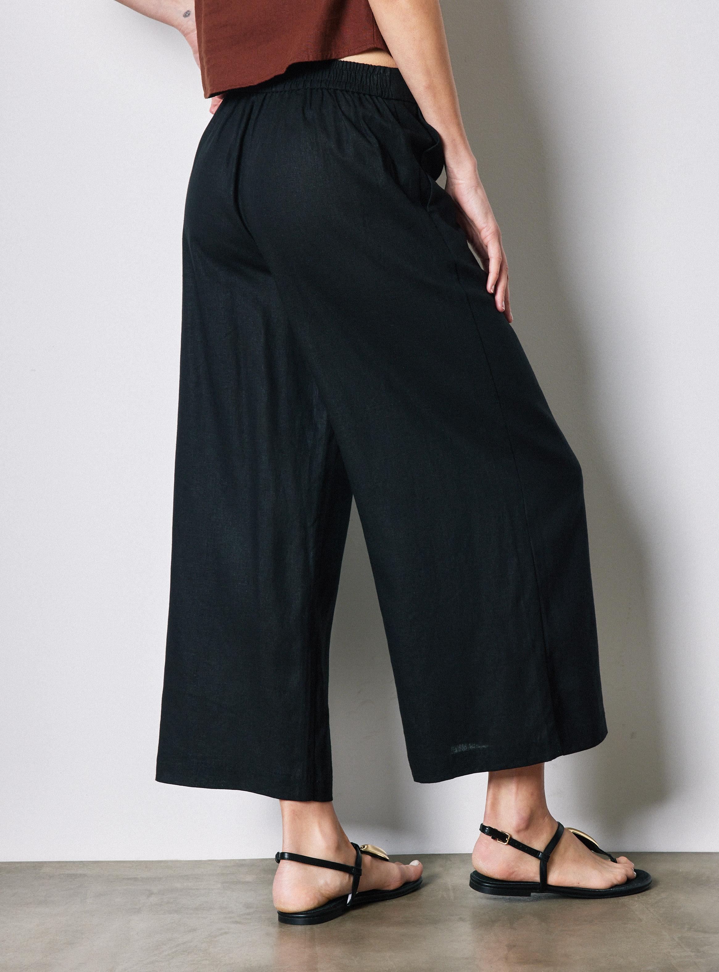 Pantalón Culotte con Pretina Elasticada-1