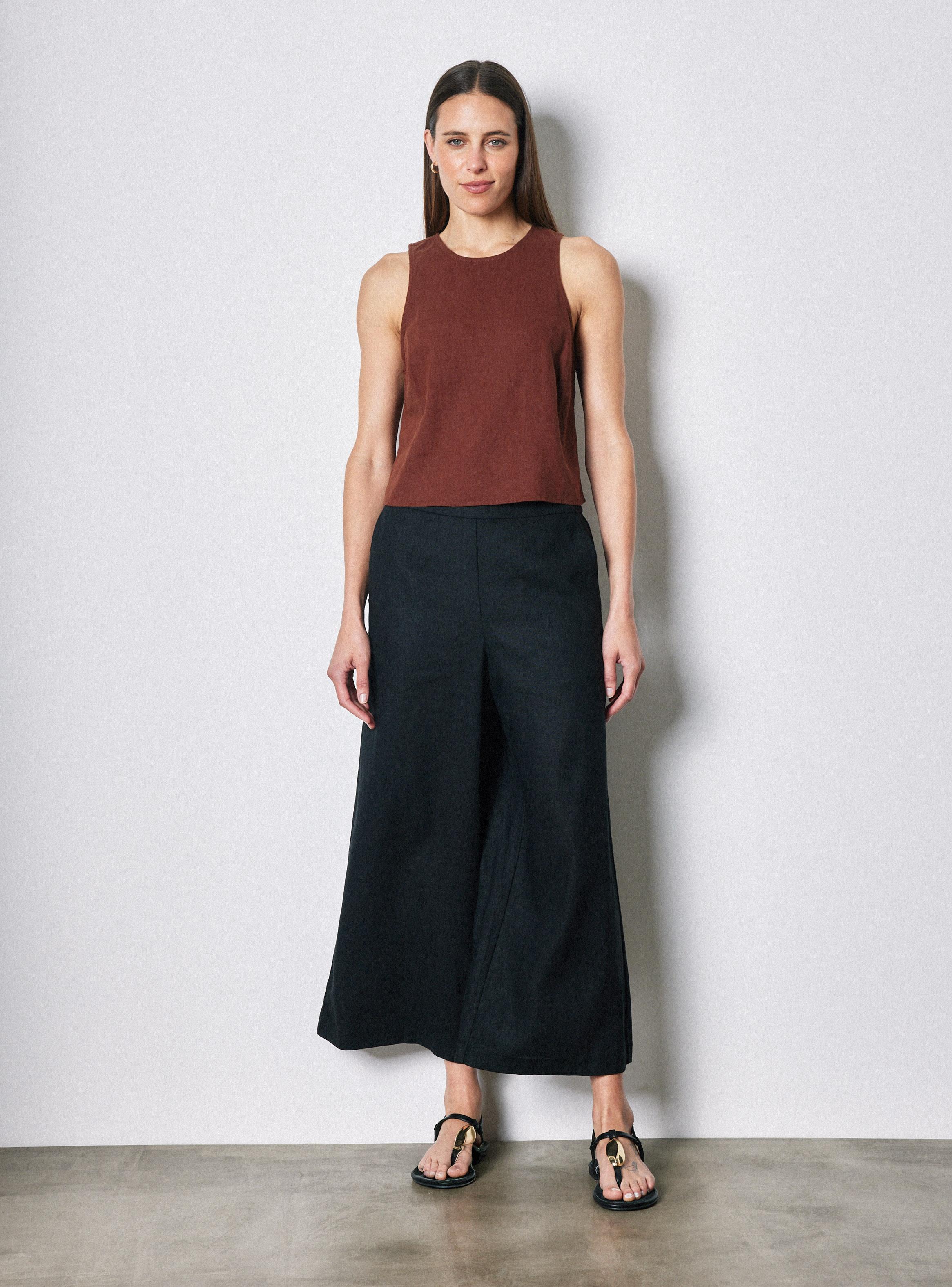 Pantalón Culotte con Pretina Elasticada-4