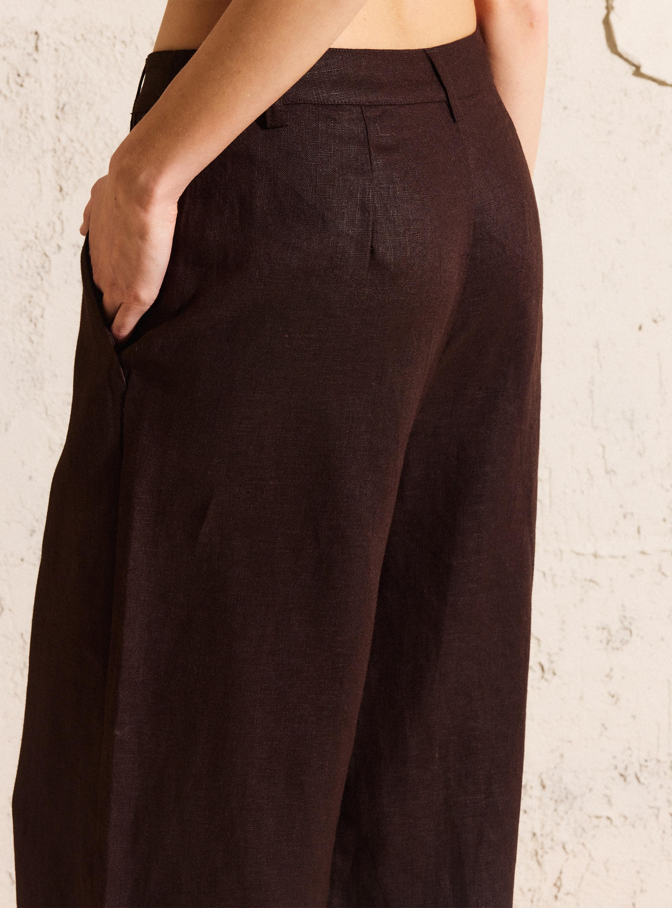 Pantalón Sastrero Straight Lino Colección María Pombo-3