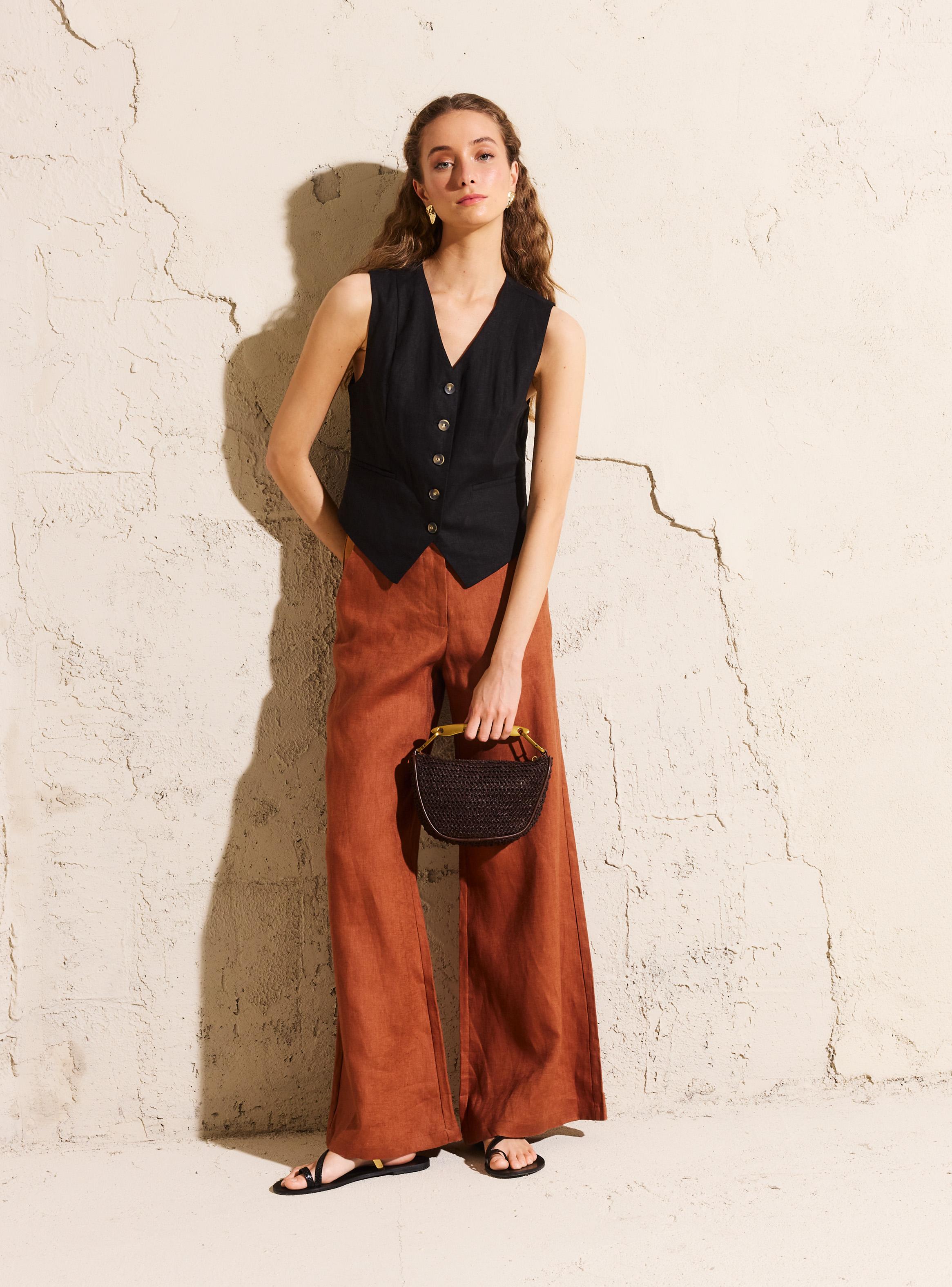 Blazer Vest Crop Colección María Pombo-4
