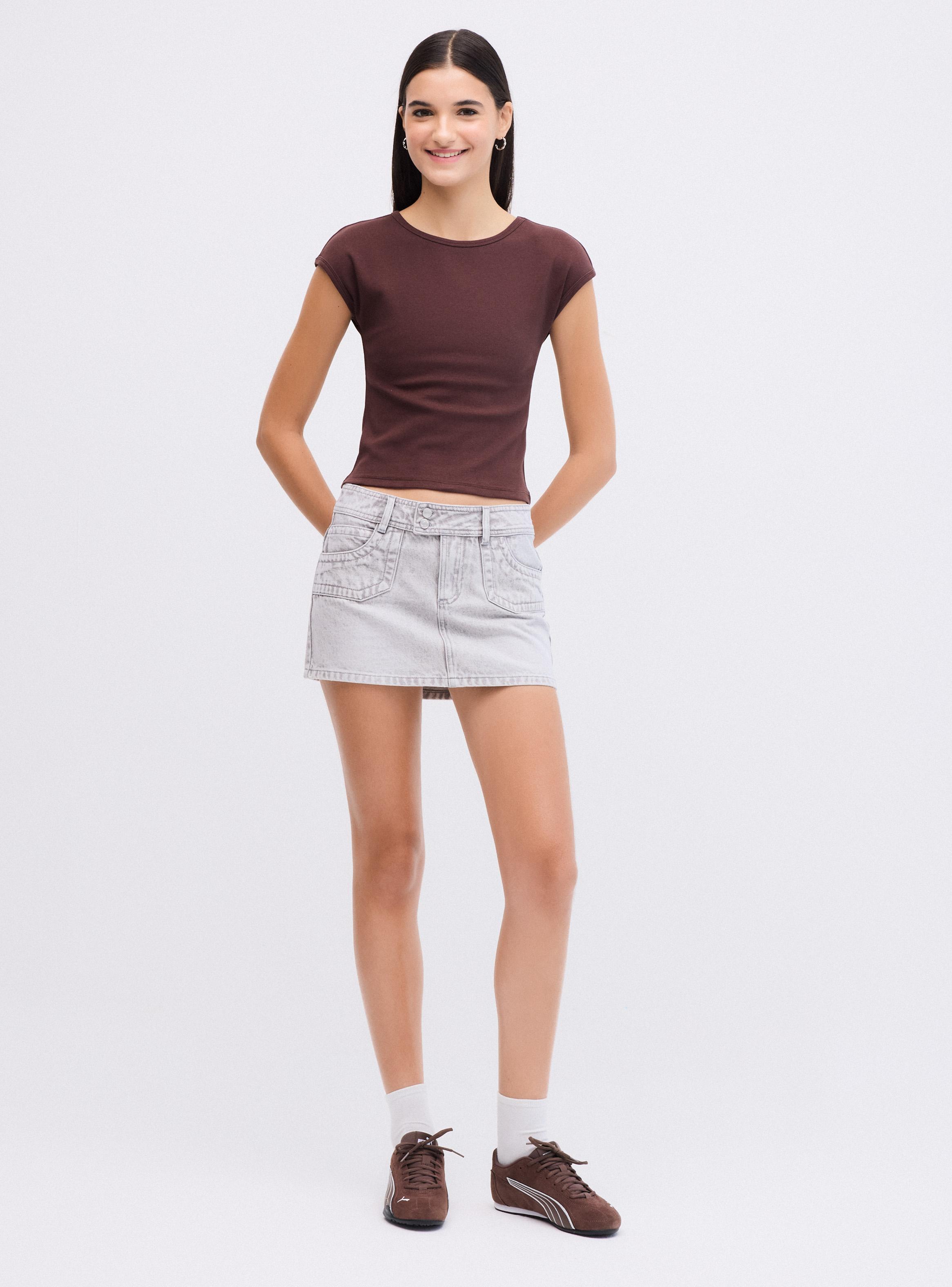 Falda Mini Pretina Costado-4