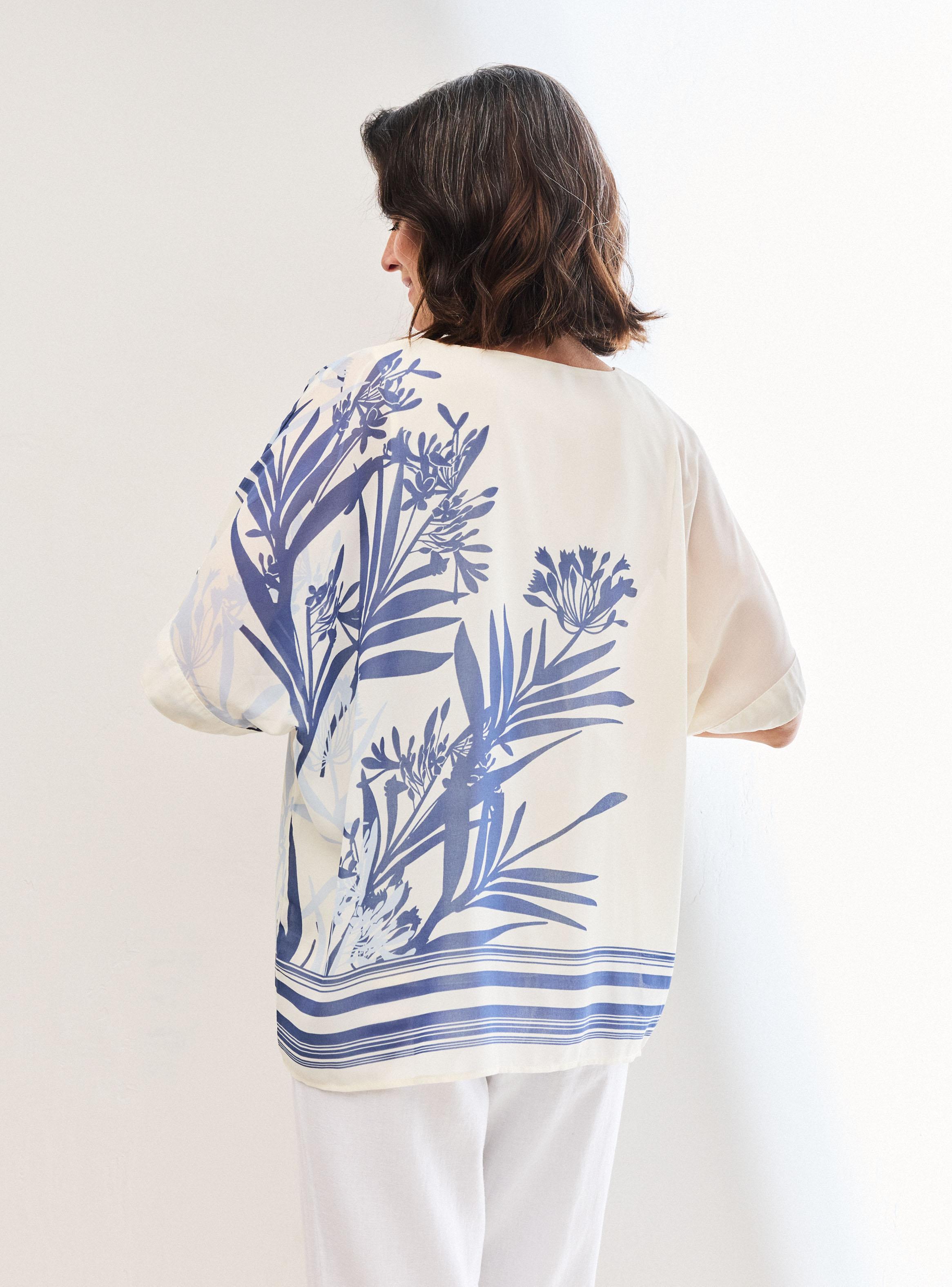 Blusa Gasa con Top Interior-1