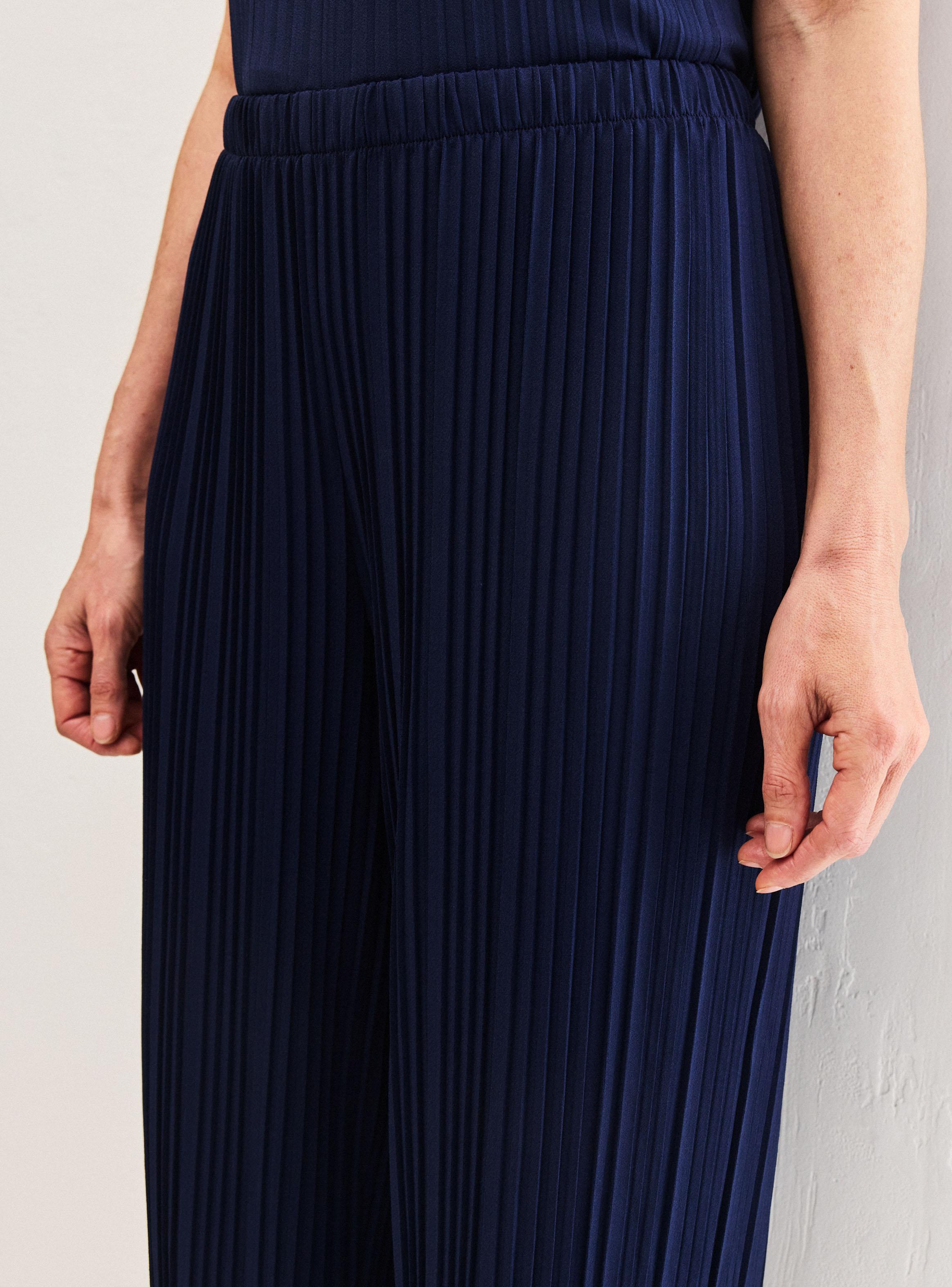 Pantalón Plisado Cordón Interior Ajustable-2