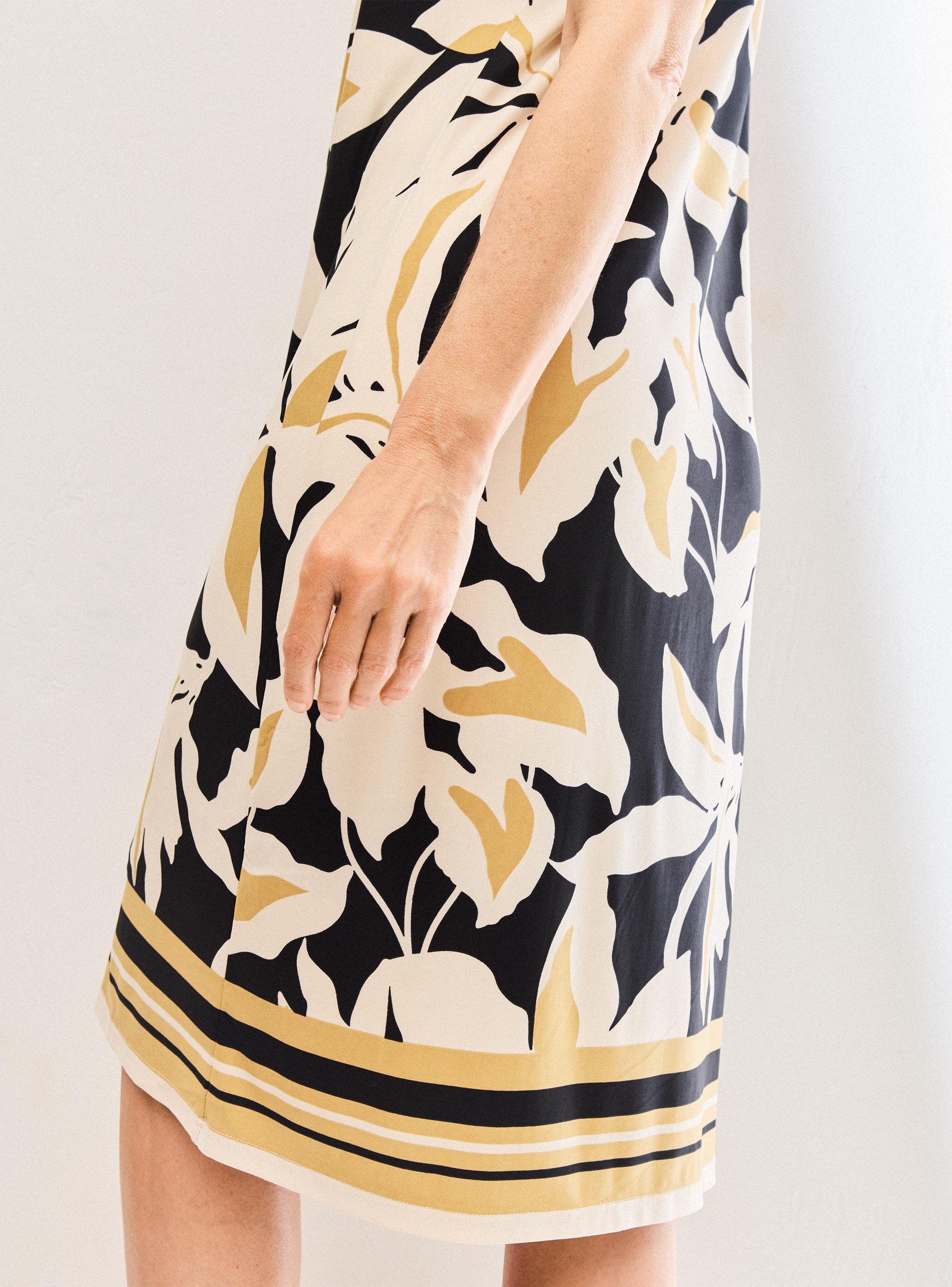 Vestido Jumper Estampado con Forro-2